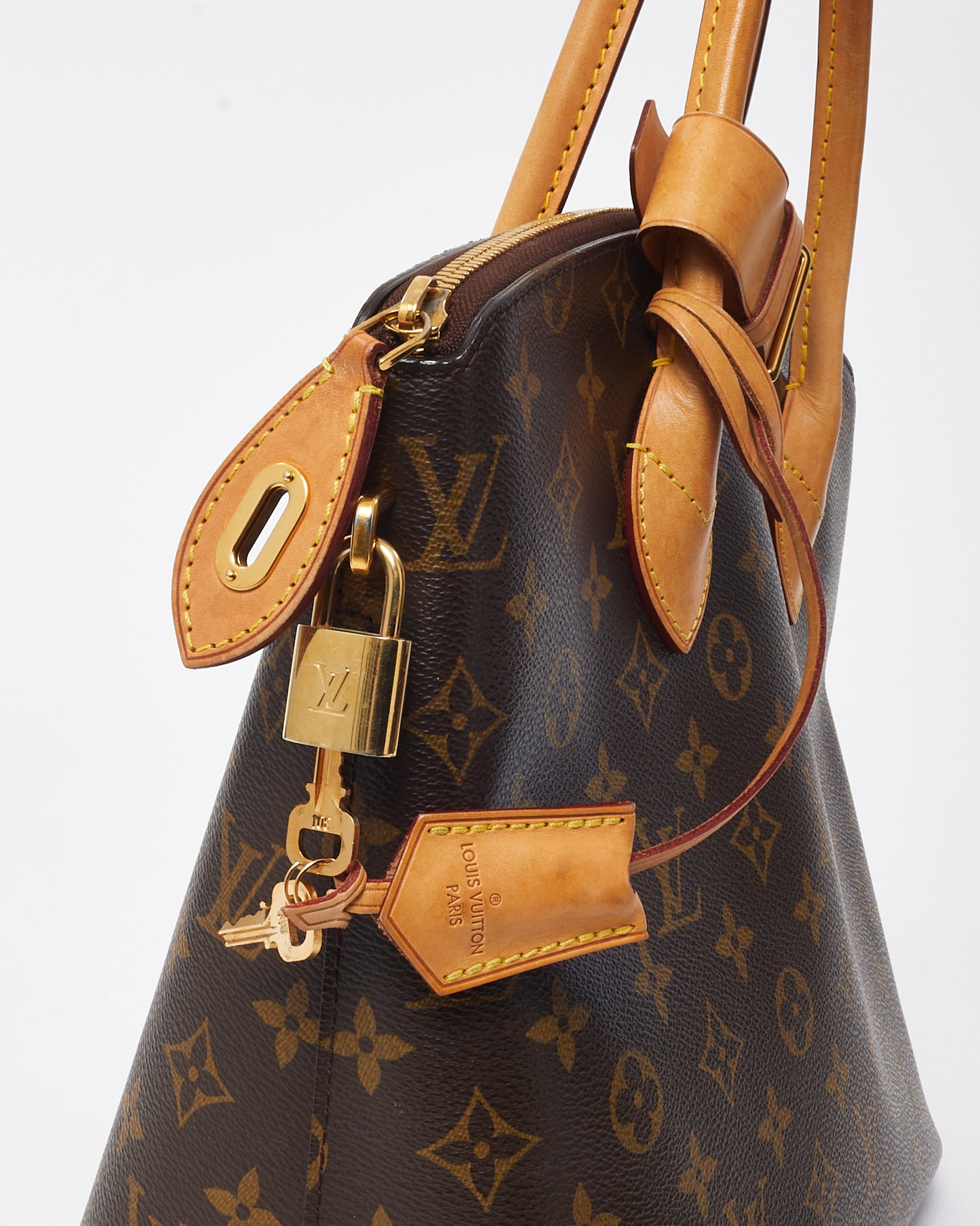 Louis Vuitton Monogram Canvas Lockit MM Top Handle Bag