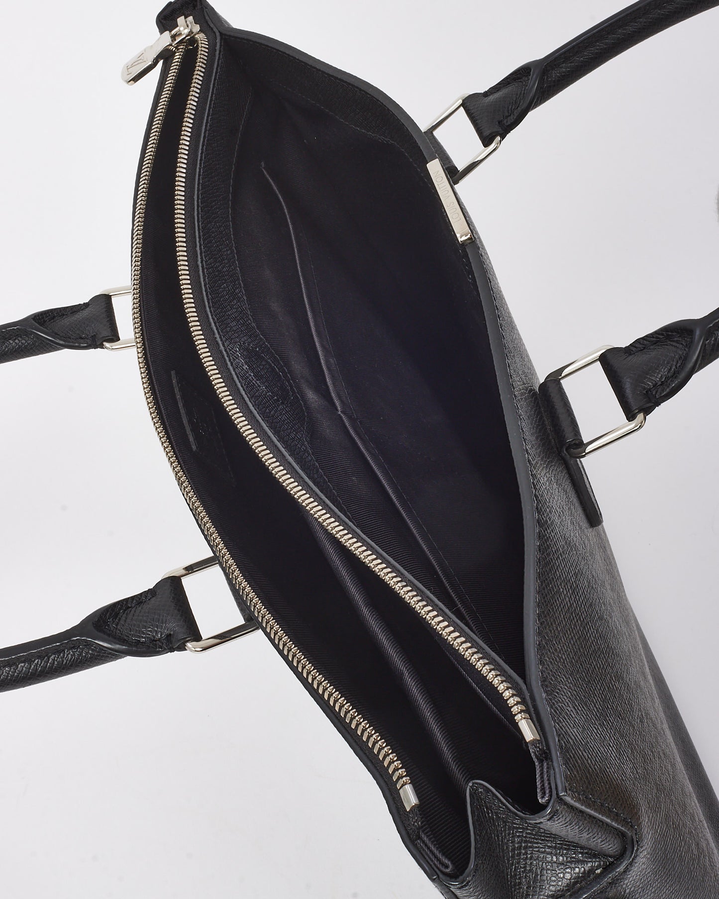 Louis Vuitton Black Taiga Leather Anton Soft 2Way Briefcase