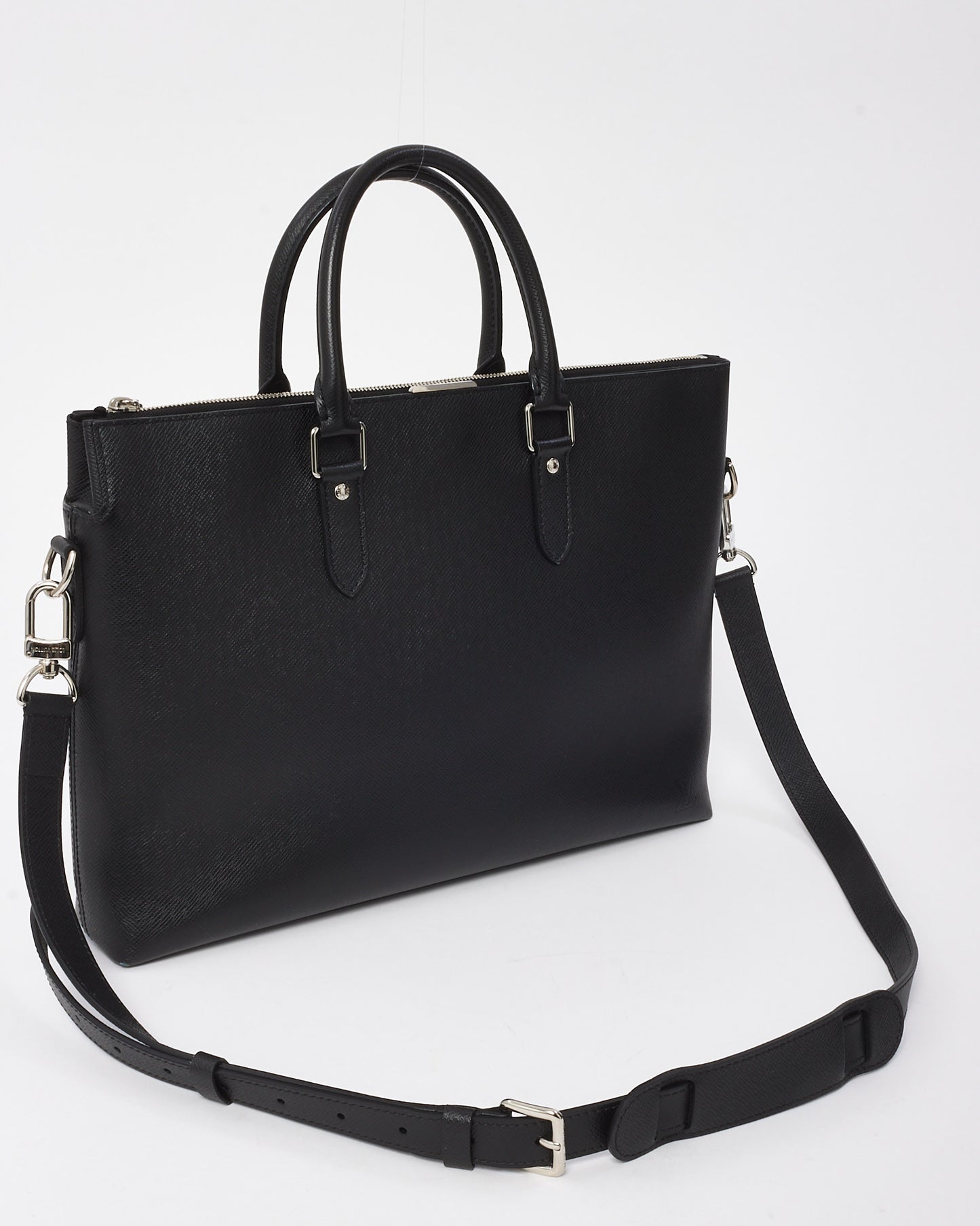 Louis Vuitton Black Taiga Leather Anton Soft 2Way Briefcase