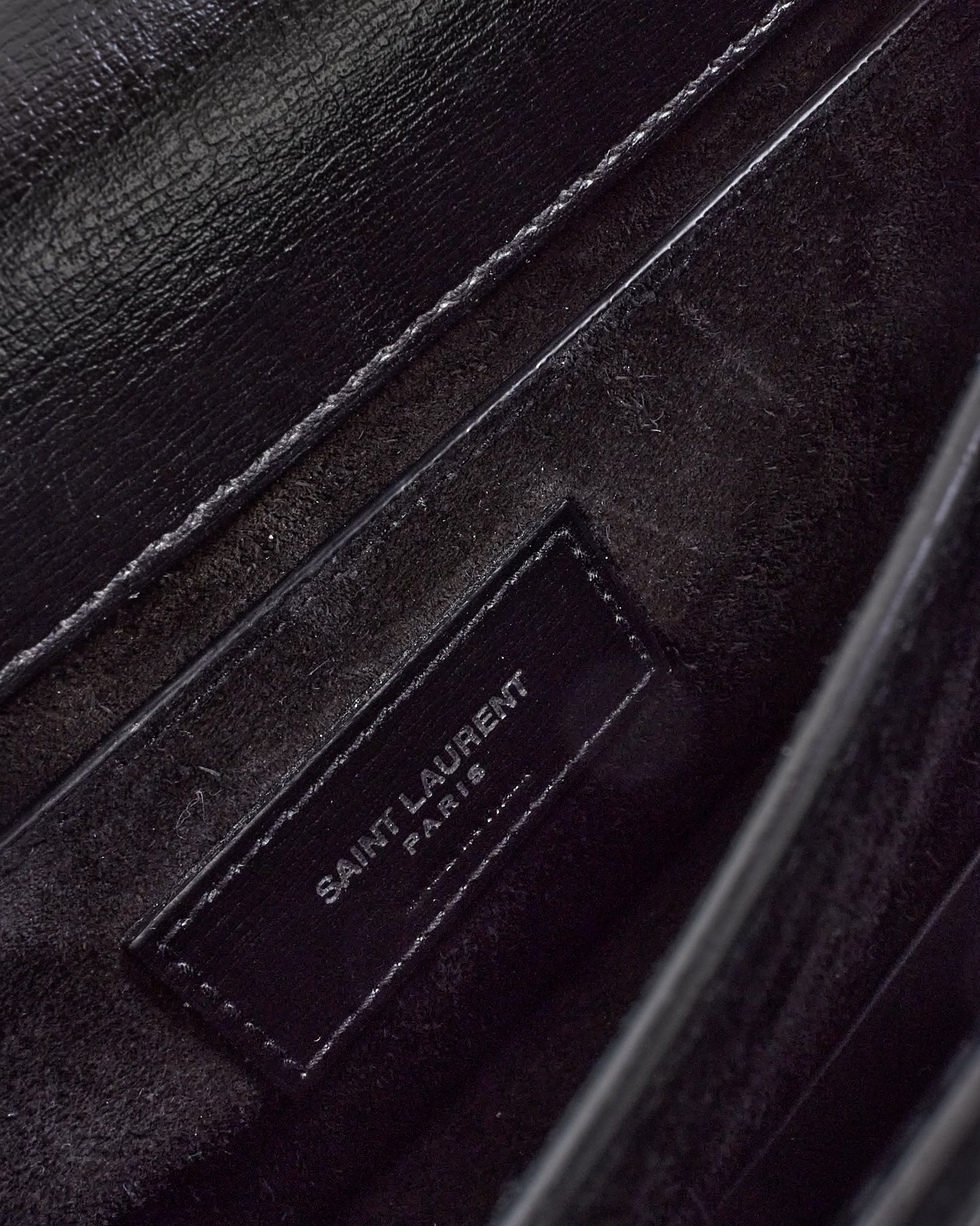 Saint Laurent Black Smooth Leather Medium Sunset Bag SHW