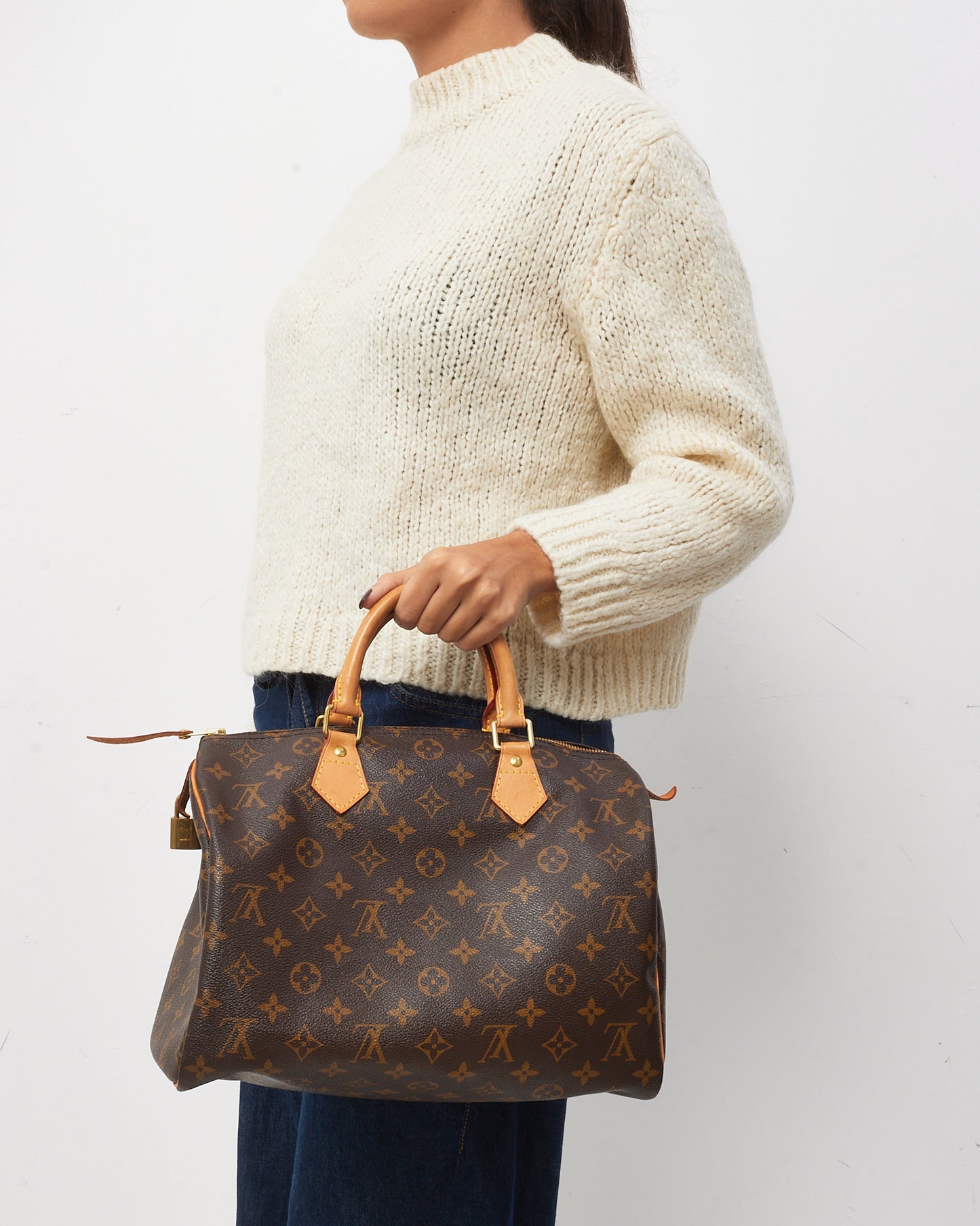 Louis Vuitton Monogram Coated Canvas Speedy 30 Bag