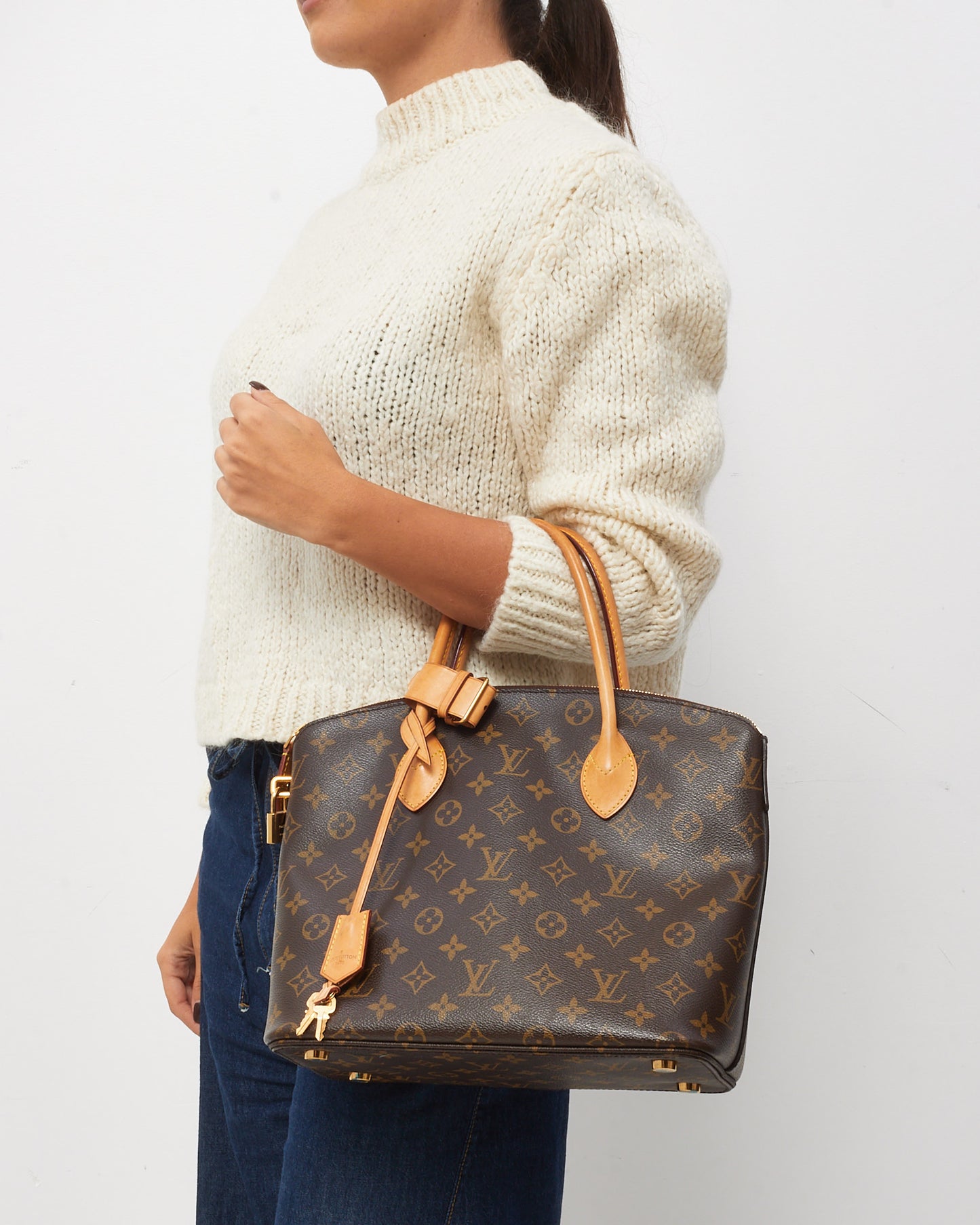 Louis Vuitton Monogram Canvas Lockit MM Top Handle Bag