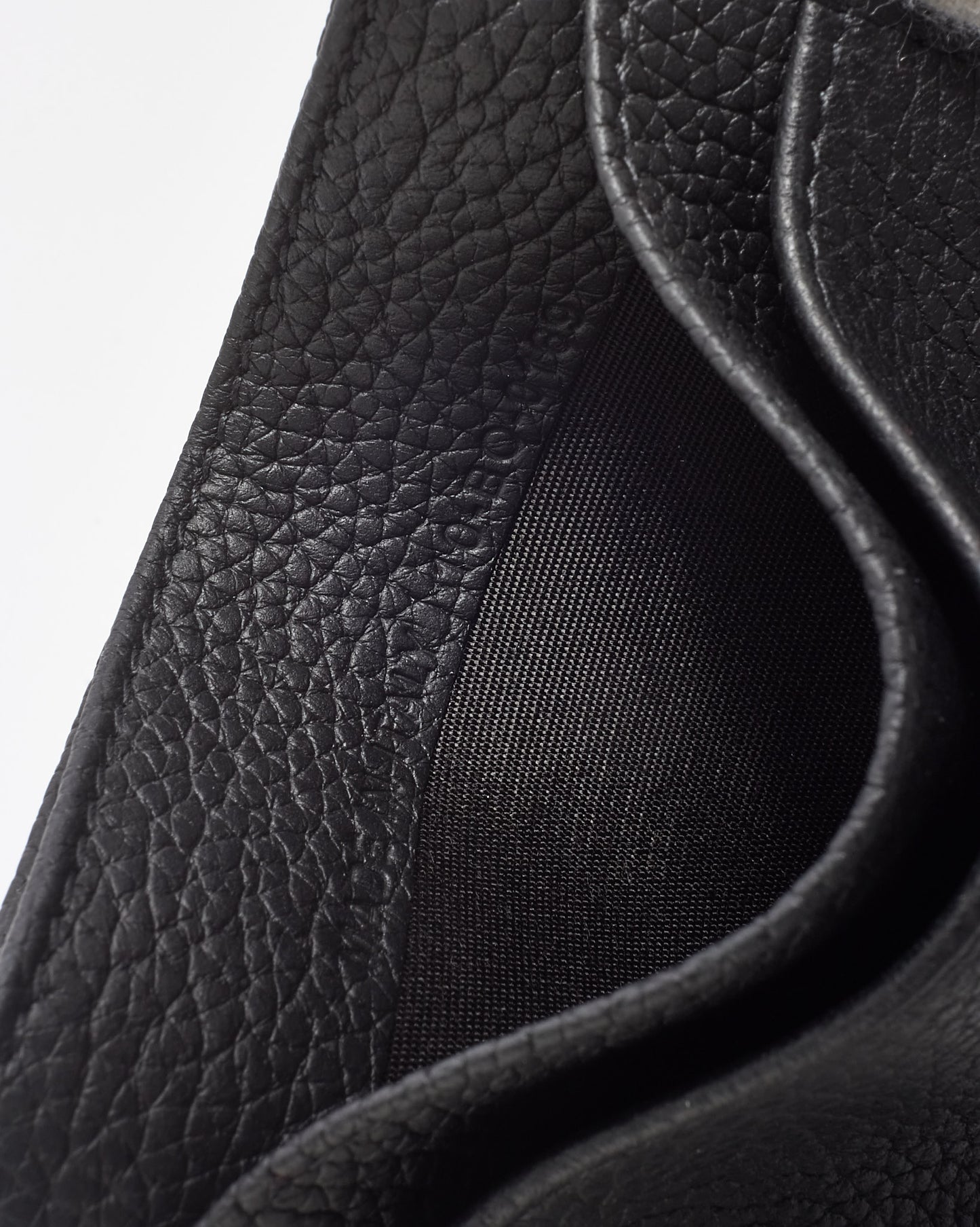 Dior Black Leather Silver Logo Card Holder