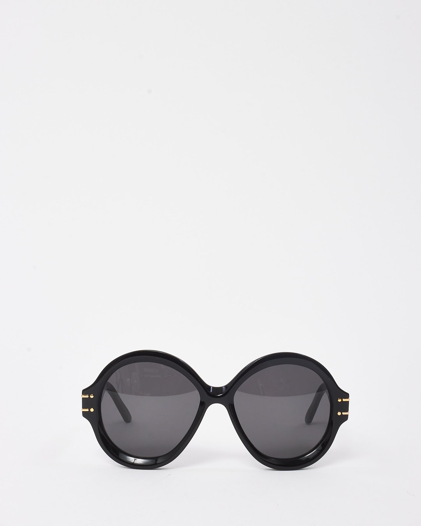 Dior Black Signature R1U Round Oversize Sunglasses