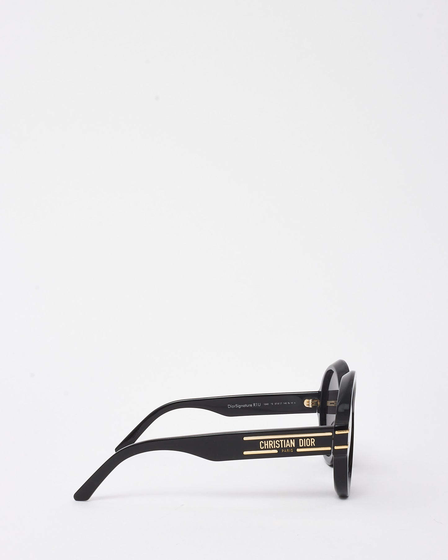 Dior Black Signature R1U Round Oversize Sunglasses