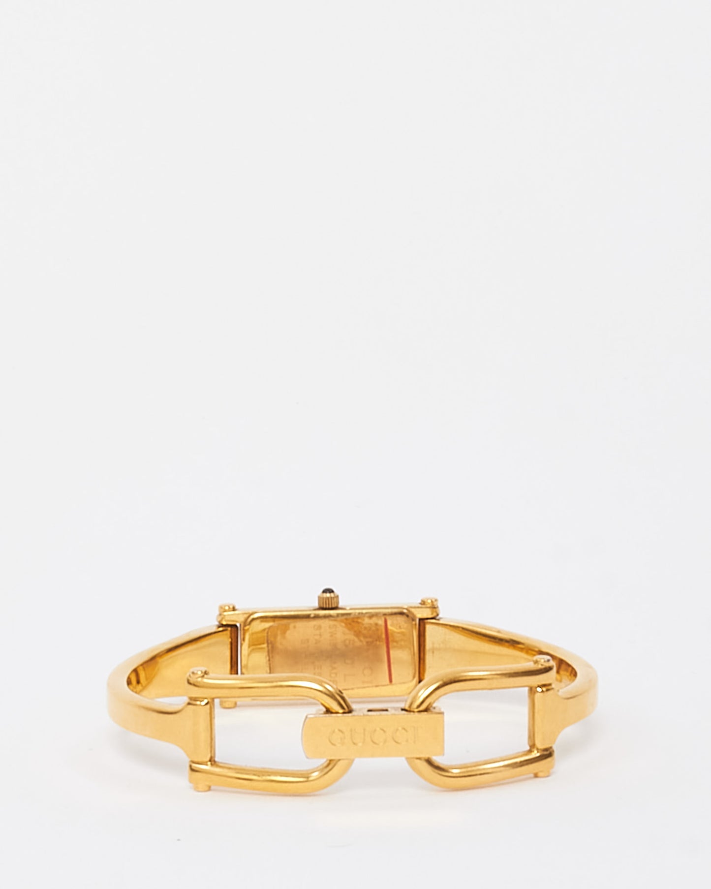 Gucci Gold Plated 12mm Gold Dial Horsebit 1500L Watch