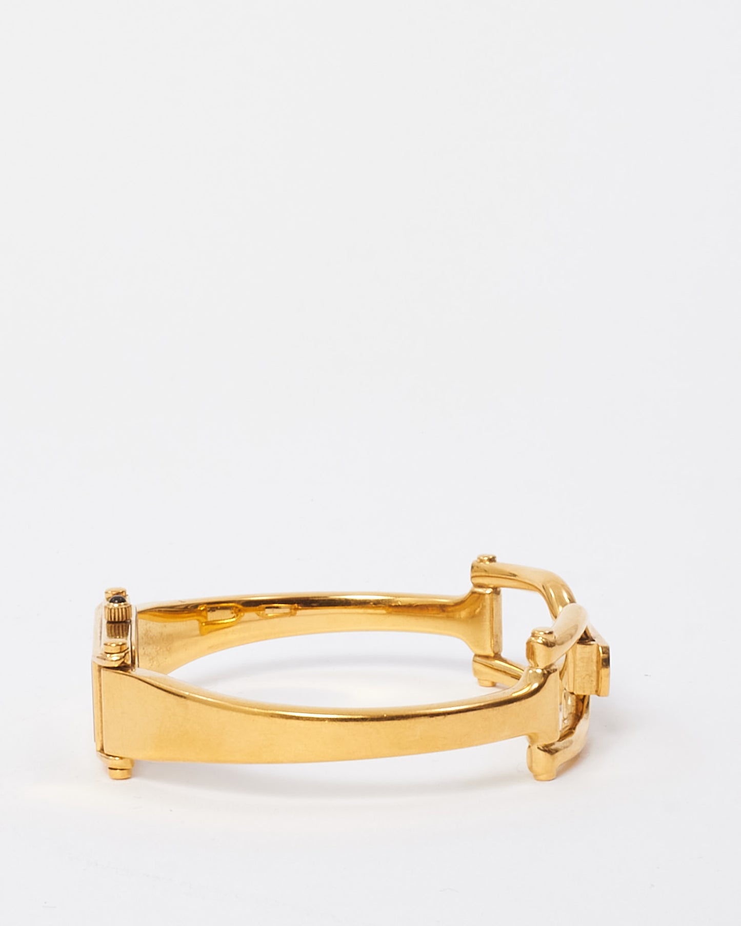 Gucci Gold Plated 12mm Gold Dial Horsebit 1500L Watch