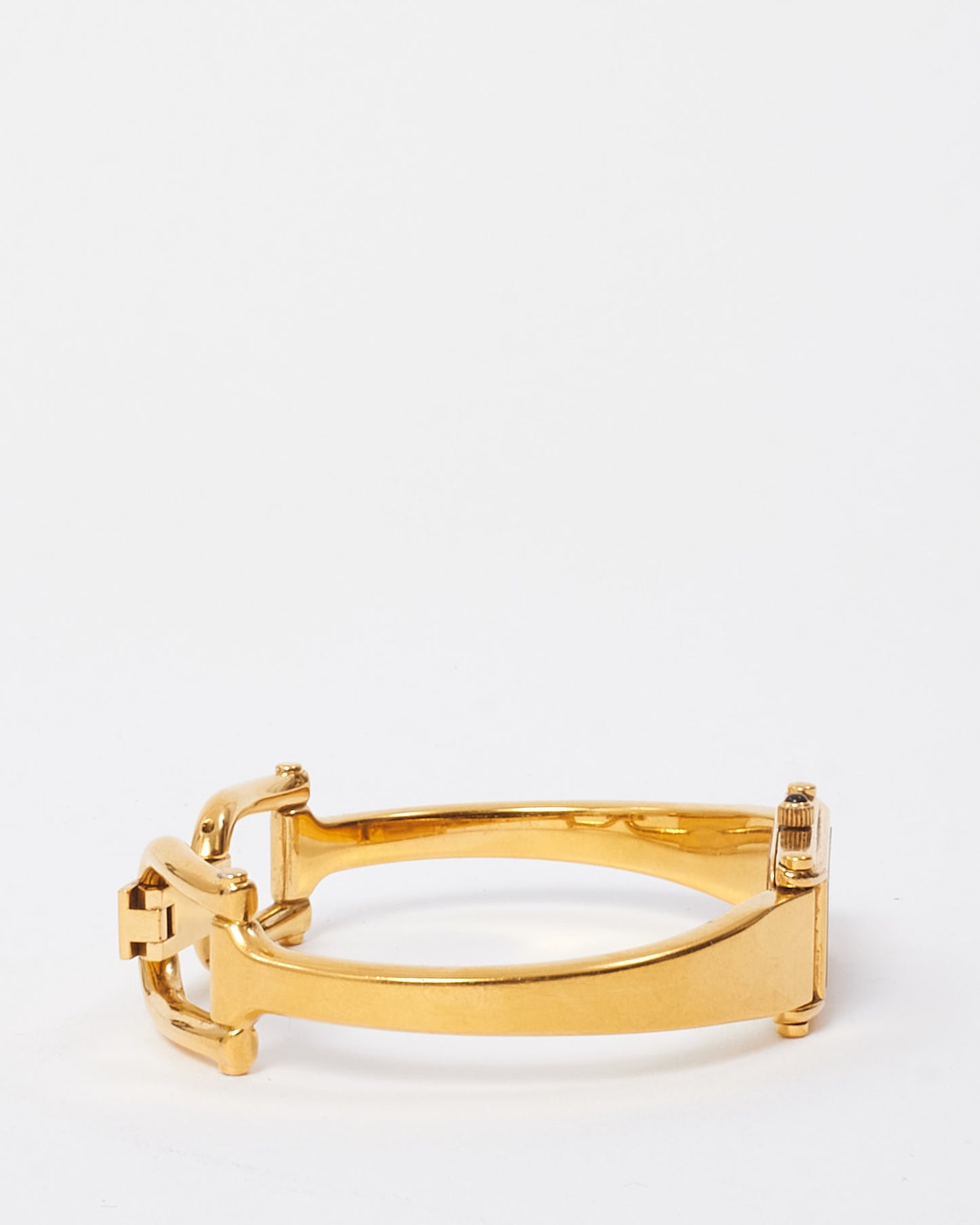 Gucci Gold Plated 12mm Gold Dial Horsebit 1500L Watch