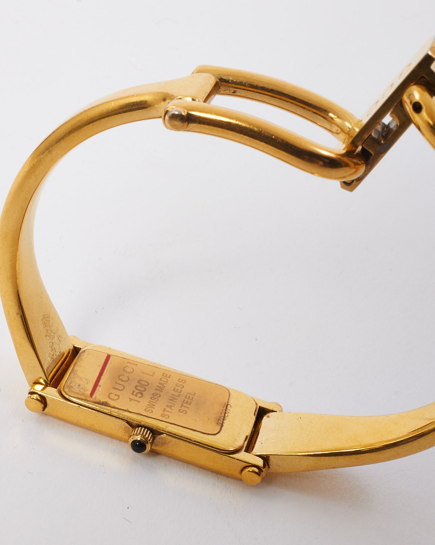 Gucci Gold Plated 12mm Gold Dial Horsebit 1500L Watch