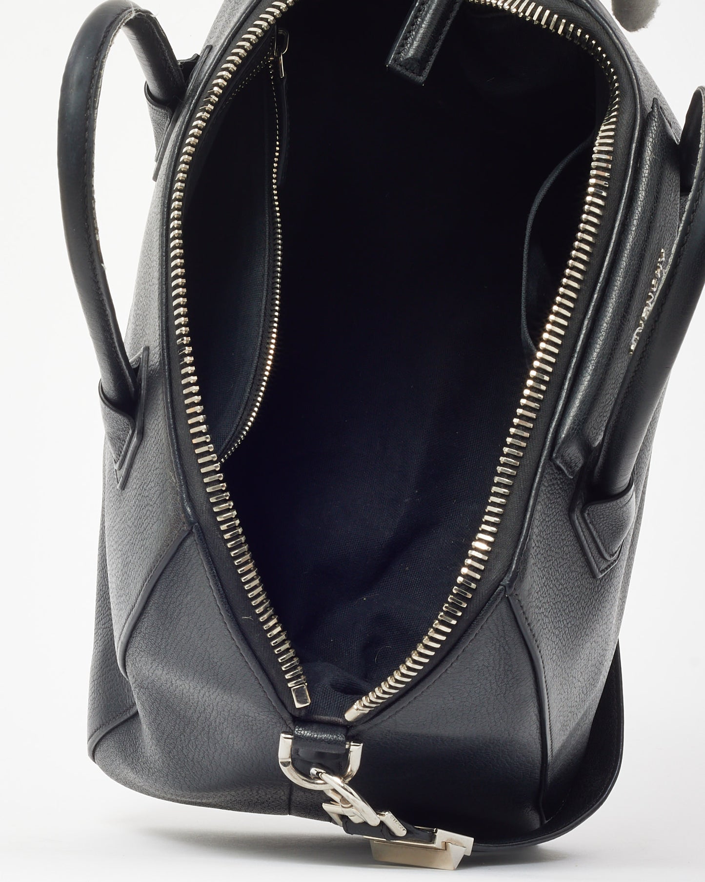 Givenchy Black Pebbled Leather Medium Antigona Bag