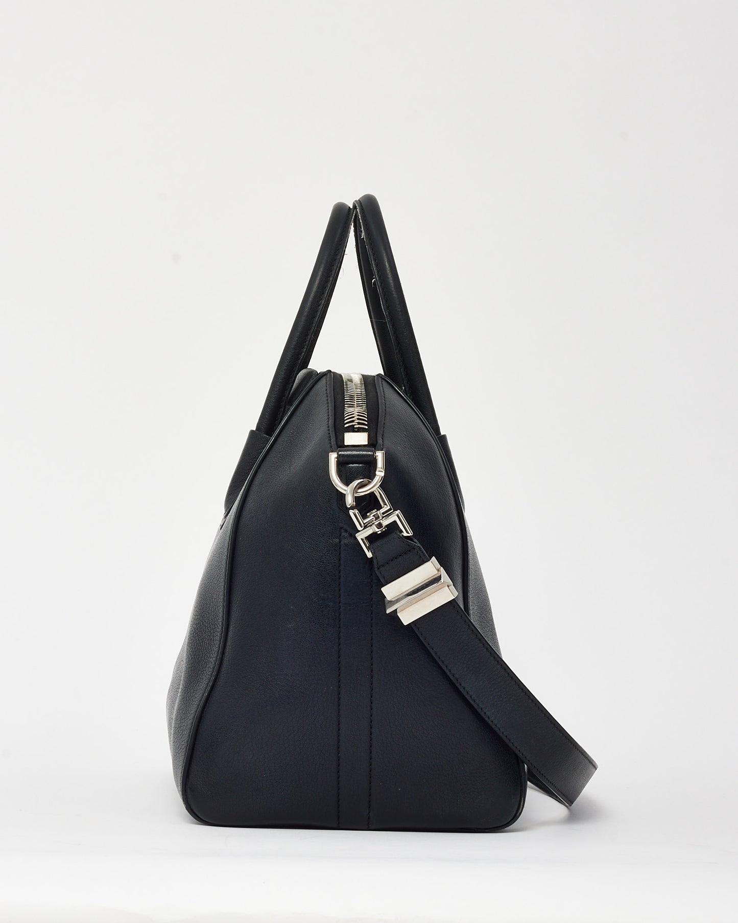 Givenchy Black Pebbled Leather Medium Antigona Bag