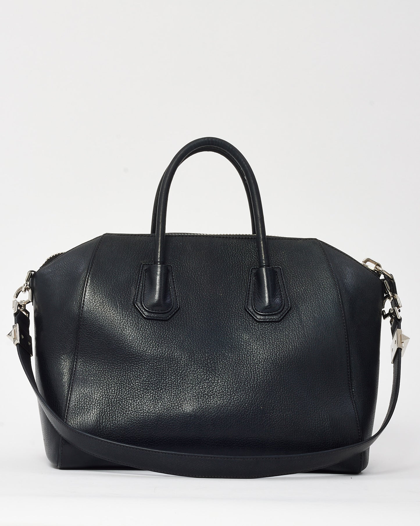 Givenchy Black Pebbled Leather Medium Antigona Bag