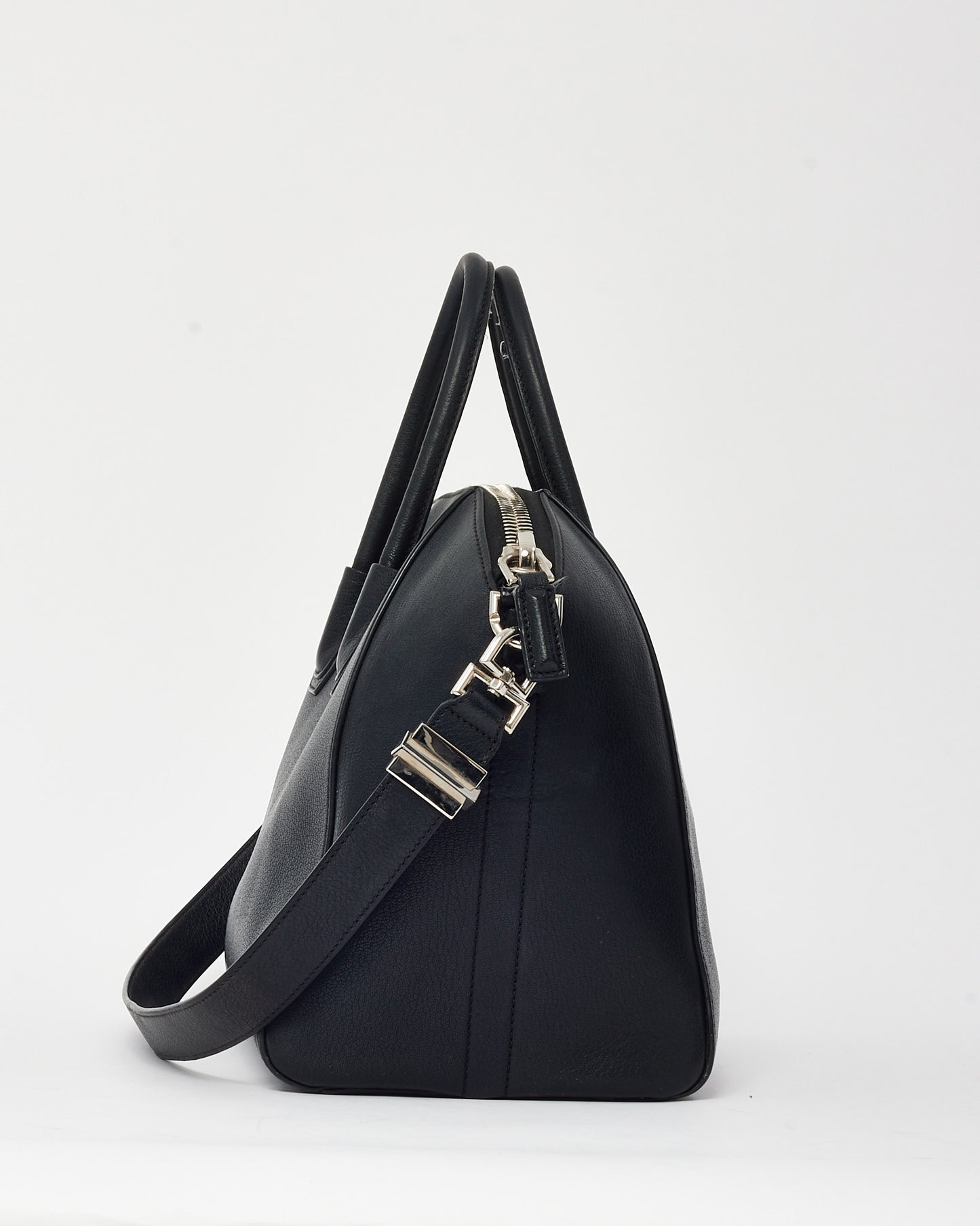 Givenchy Black Pebbled Leather Medium Antigona Bag