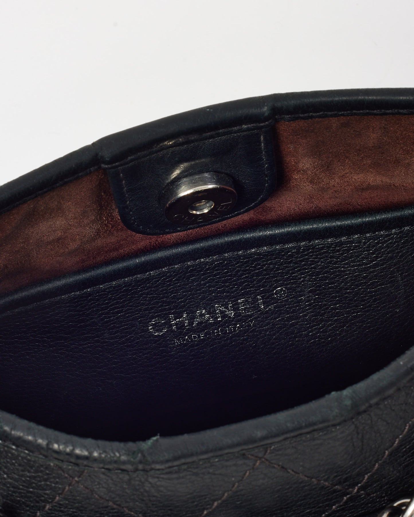 Chanel Black Calfskin Quilted Leather Small Jungle Stroll Hobo Chain Shoulder Bag SHW