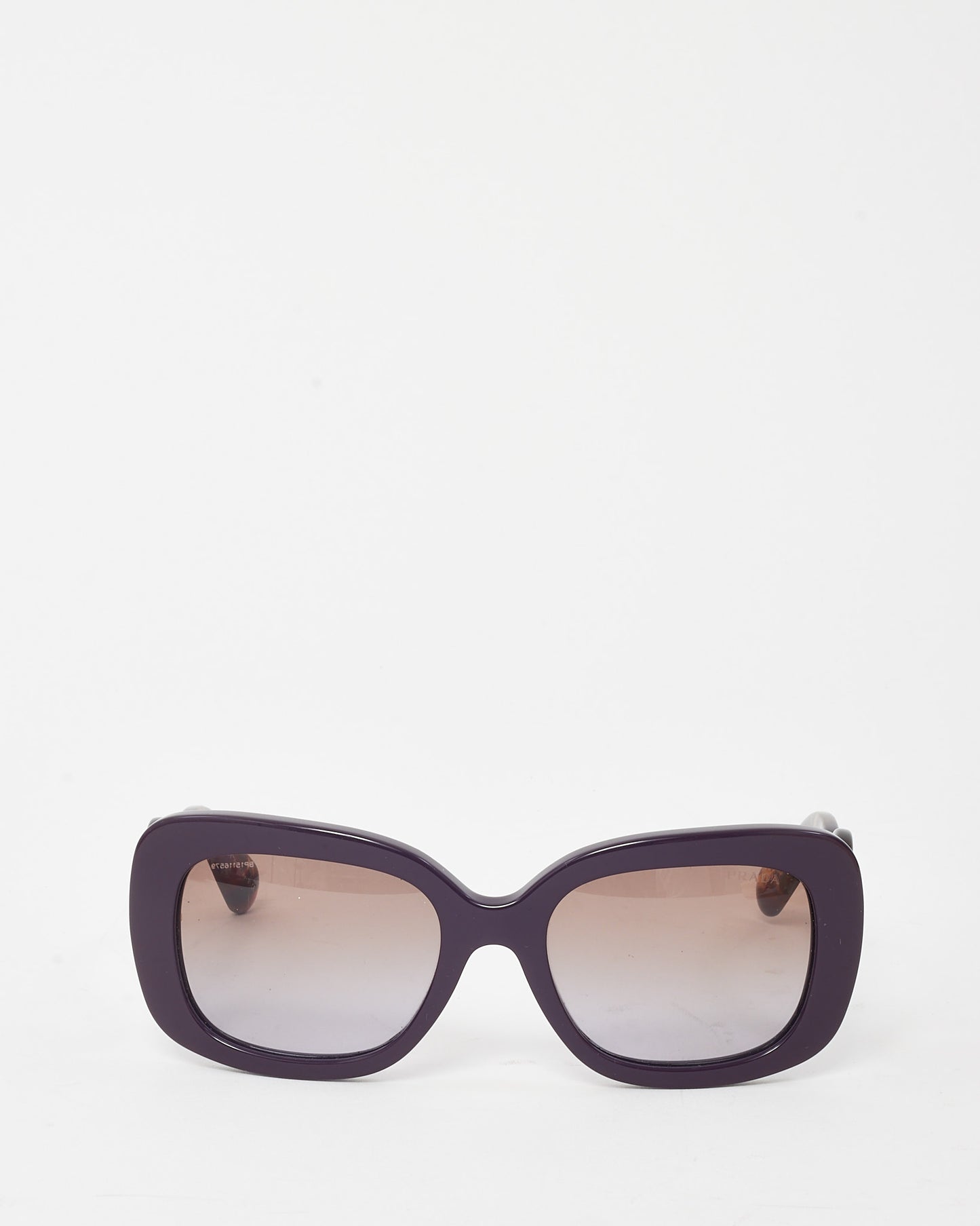 Prada Purple Havana Gradient SPR 27O Square Sunglasses