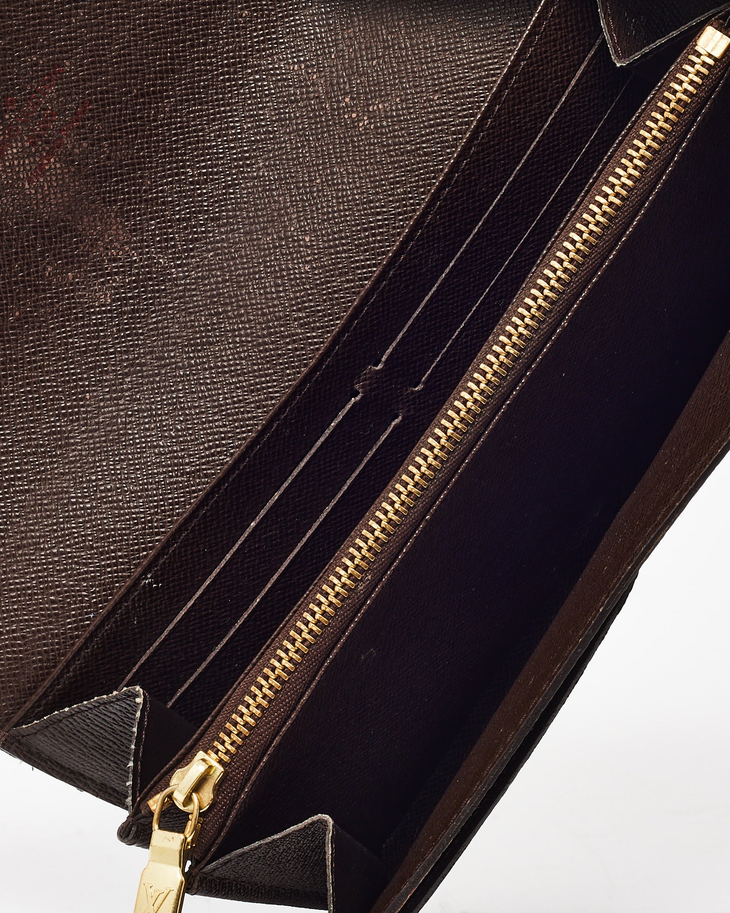 Louis Vuitton Damier Ebene Coated Canvas Sarah Wallet