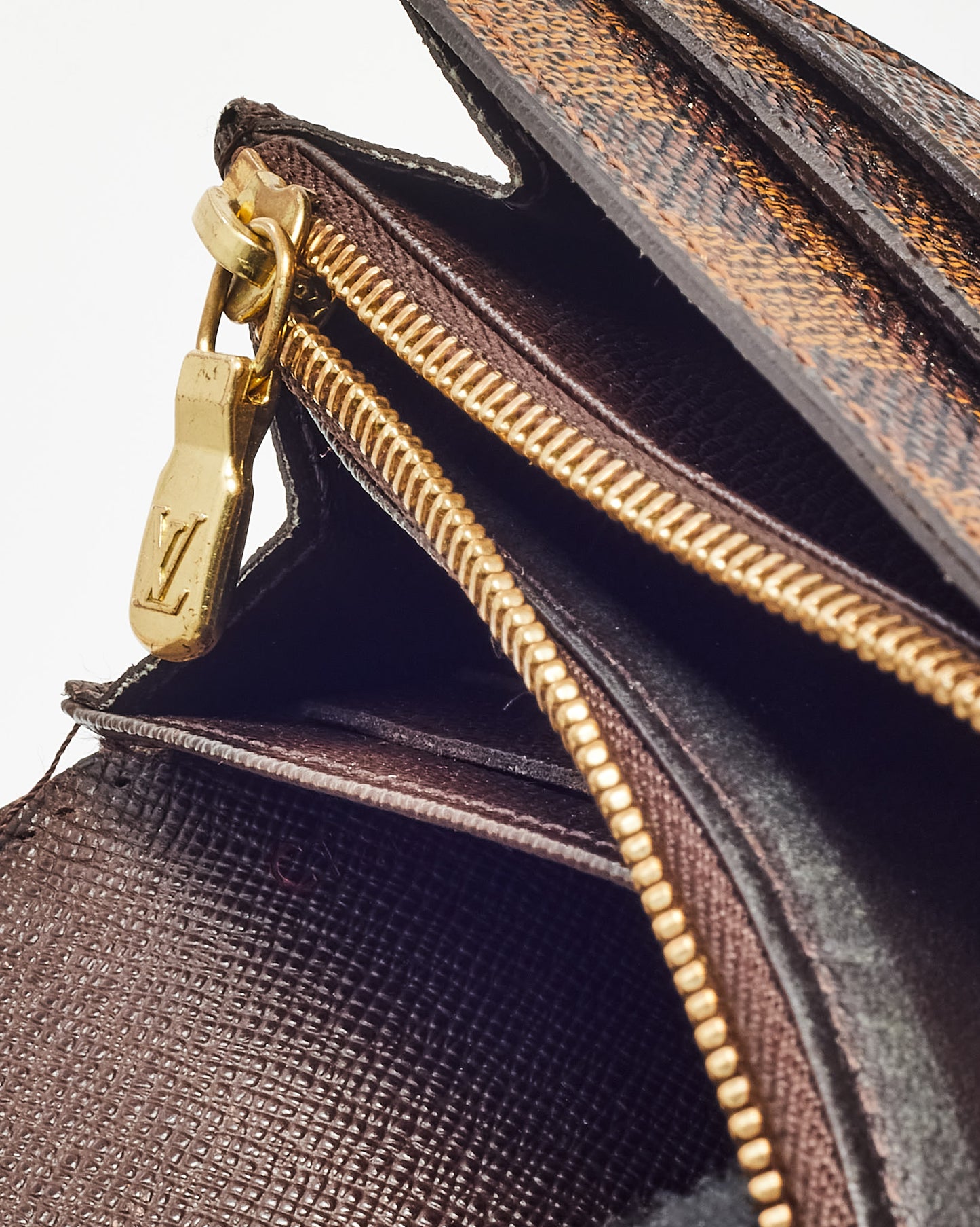 Louis Vuitton Damier Ebene Coated Canvas Sarah Wallet