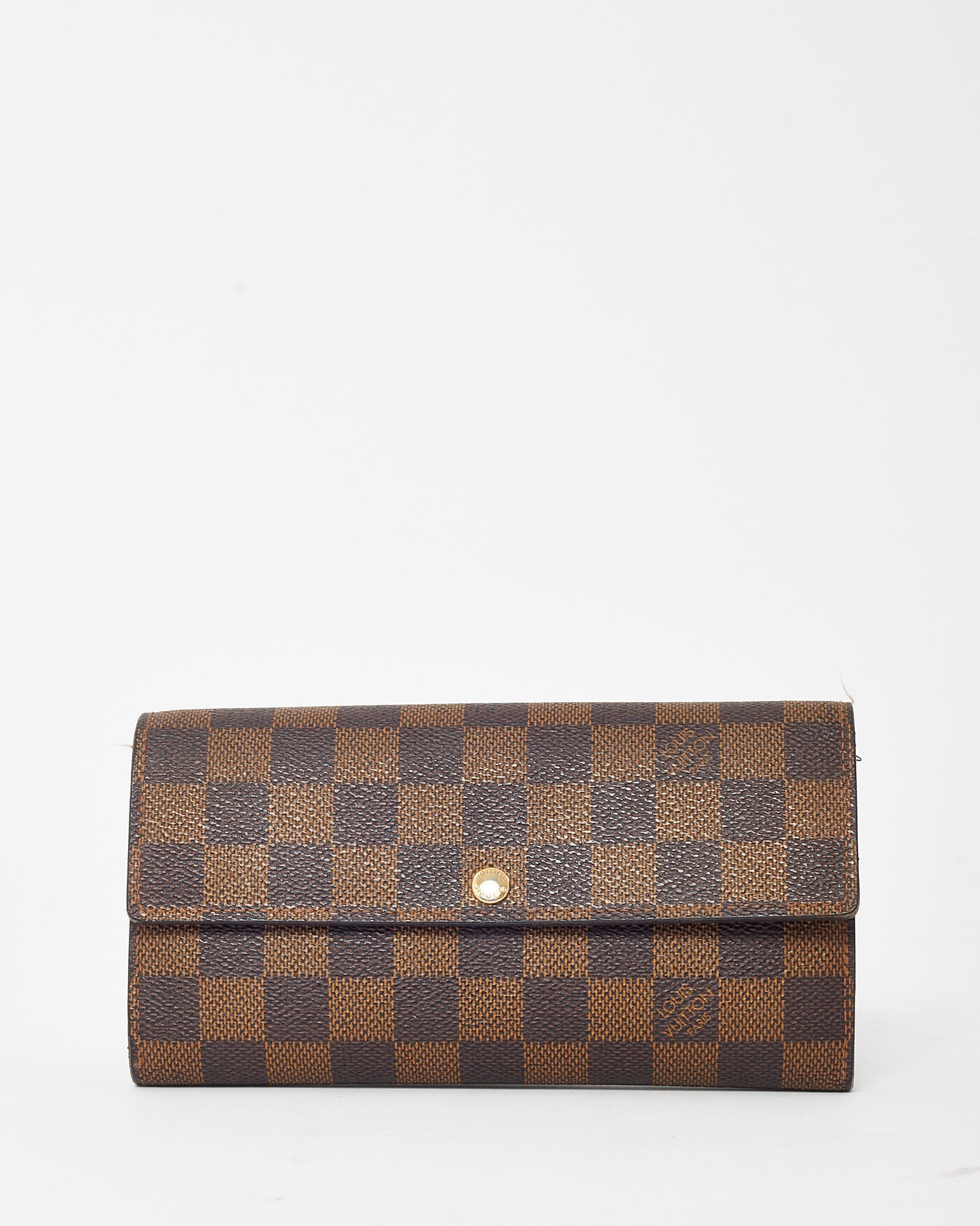 Louis Vuitton Damier Ebene Coated Canvas Sarah Wallet