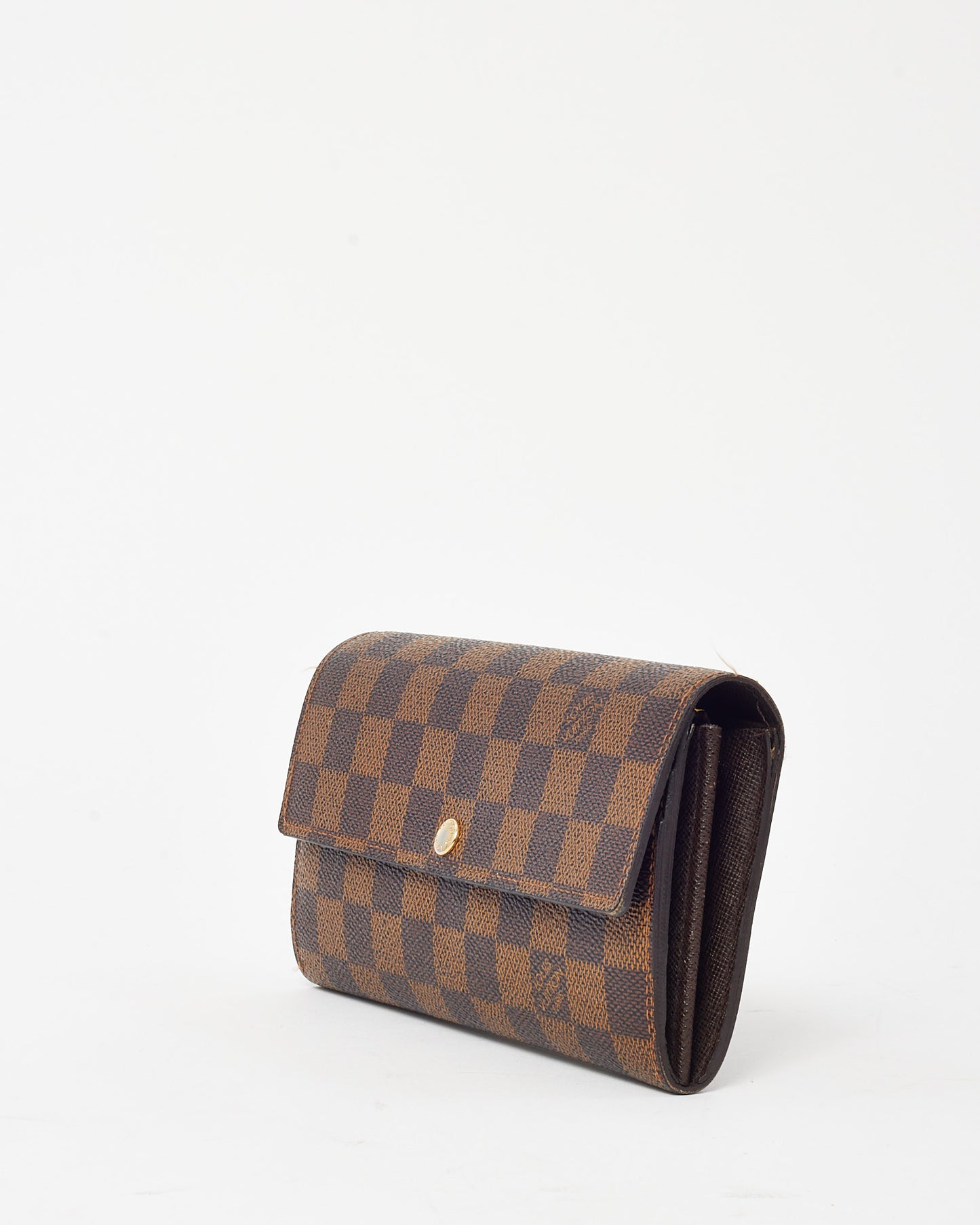 Louis Vuitton Damier Ebene Coated Canvas Sarah Wallet
