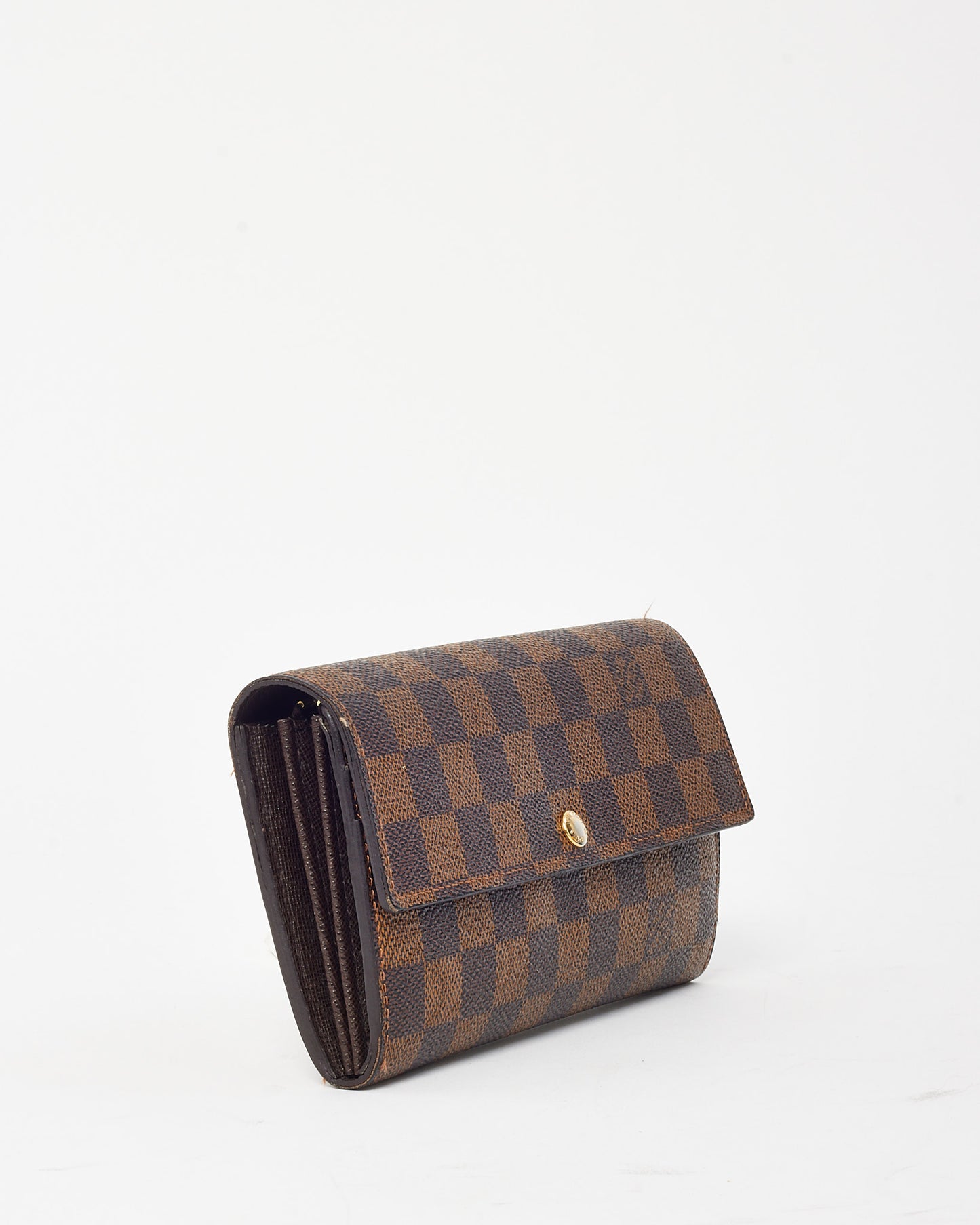 Louis Vuitton Damier Ebene Coated Canvas Sarah Wallet