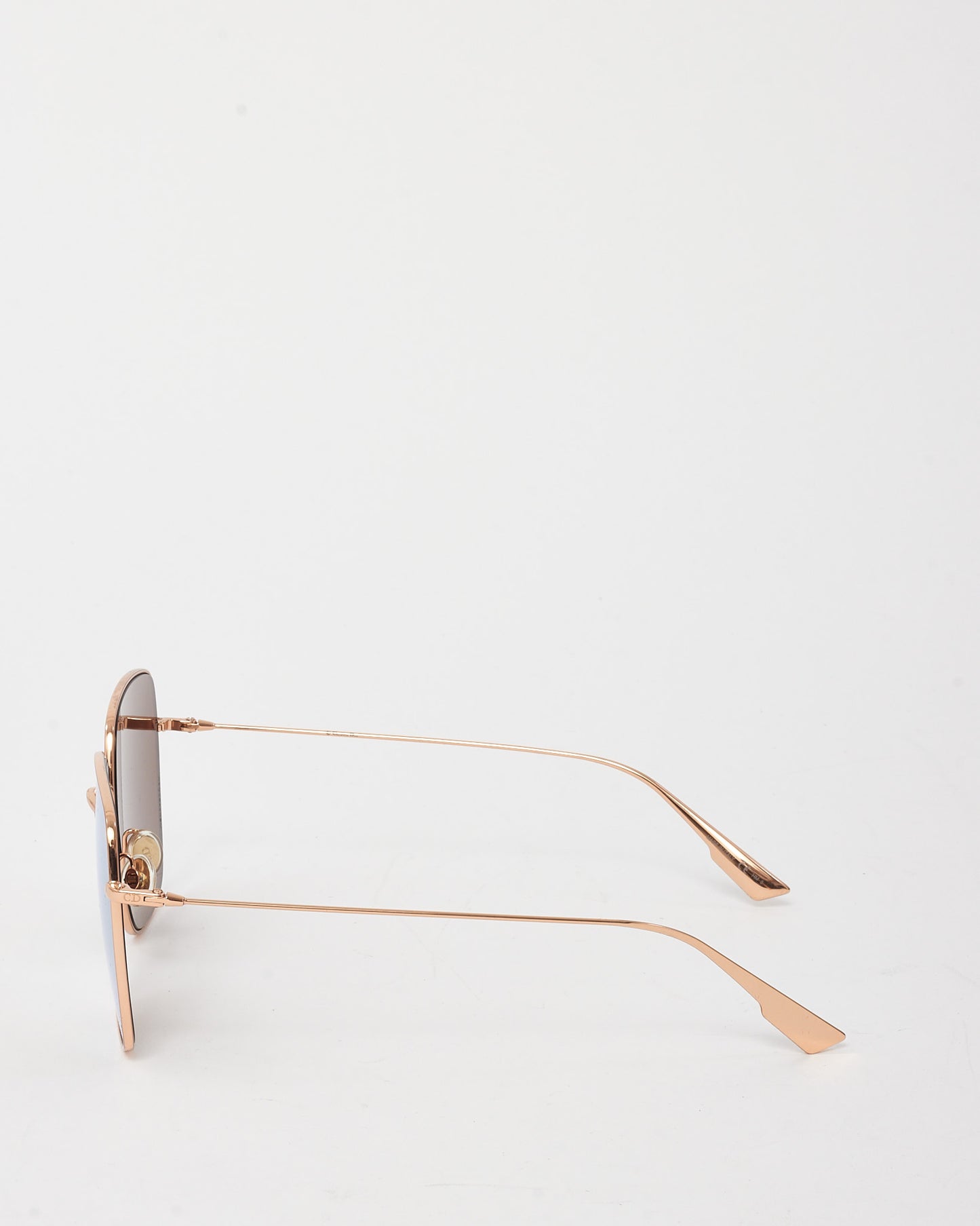 Dior Rose Gold Stellaire1 Mirrored Square Sunglasses