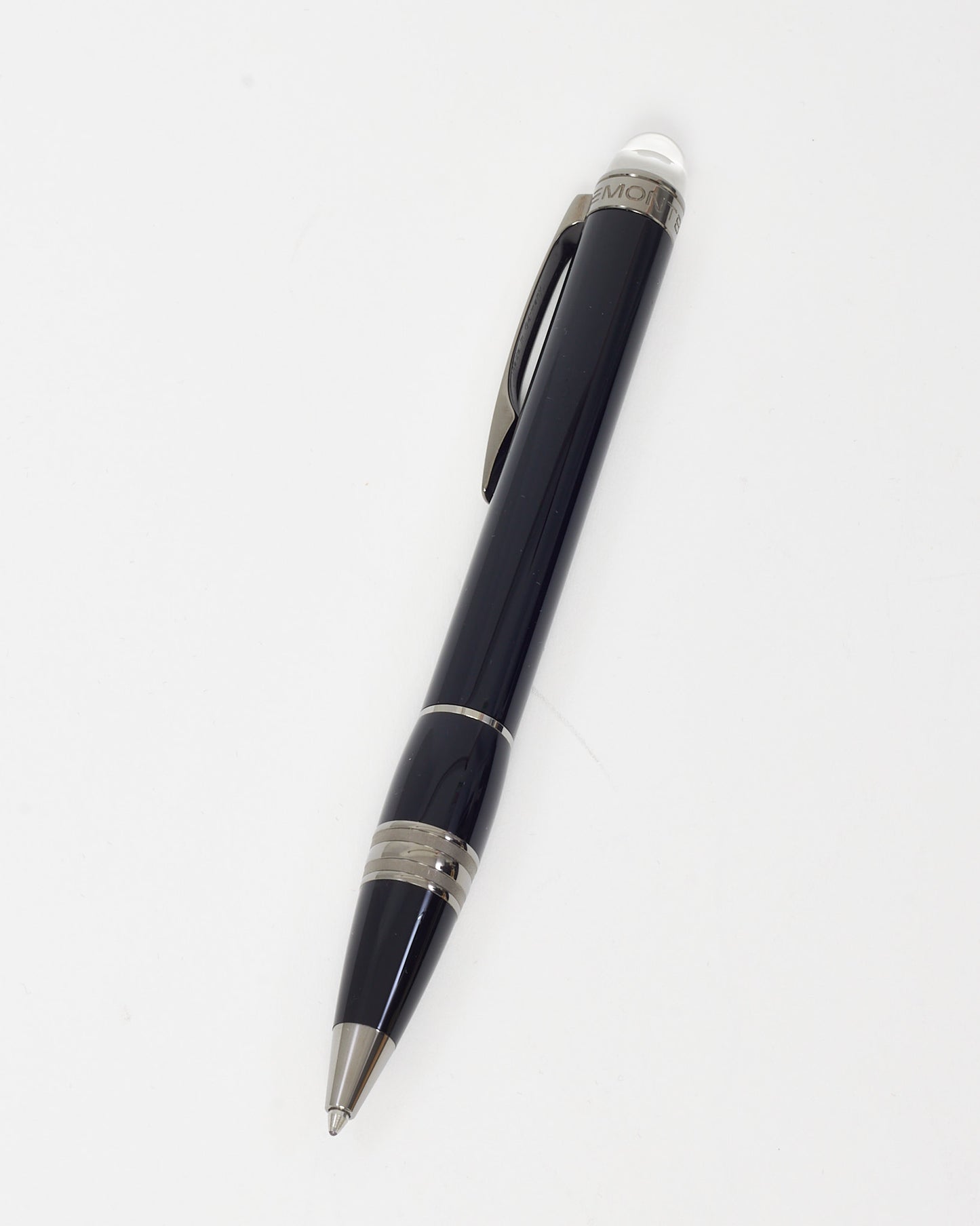 MontBlanc Black and Silver Starwalker Midnight Ballpoint Pen