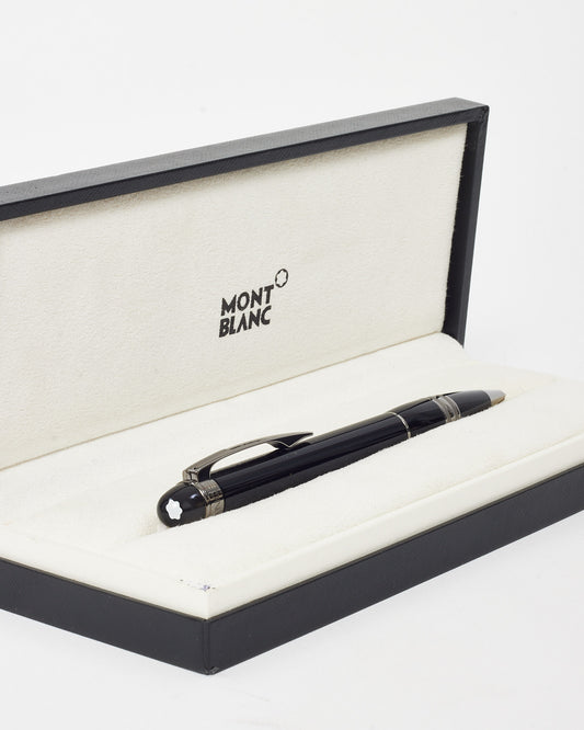 MontBlanc Black and Silver Starwalker Midnight Ballpoint Pen