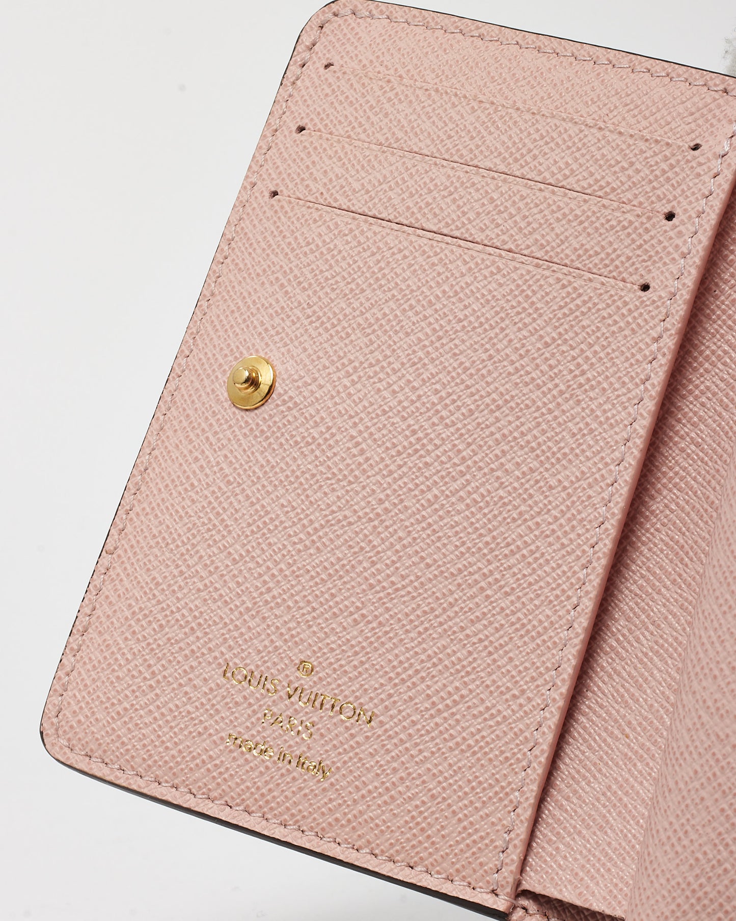 Louis Vuitton Monogram Canvas and Pink Leather Lou Wallet