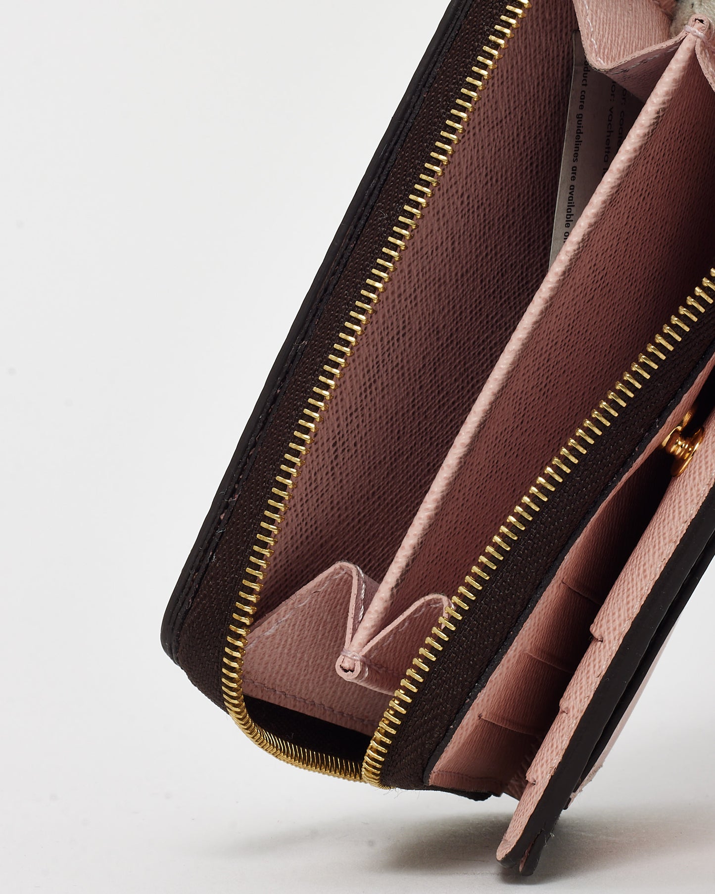 Louis Vuitton Monogram Canvas and Pink Leather Lou Wallet