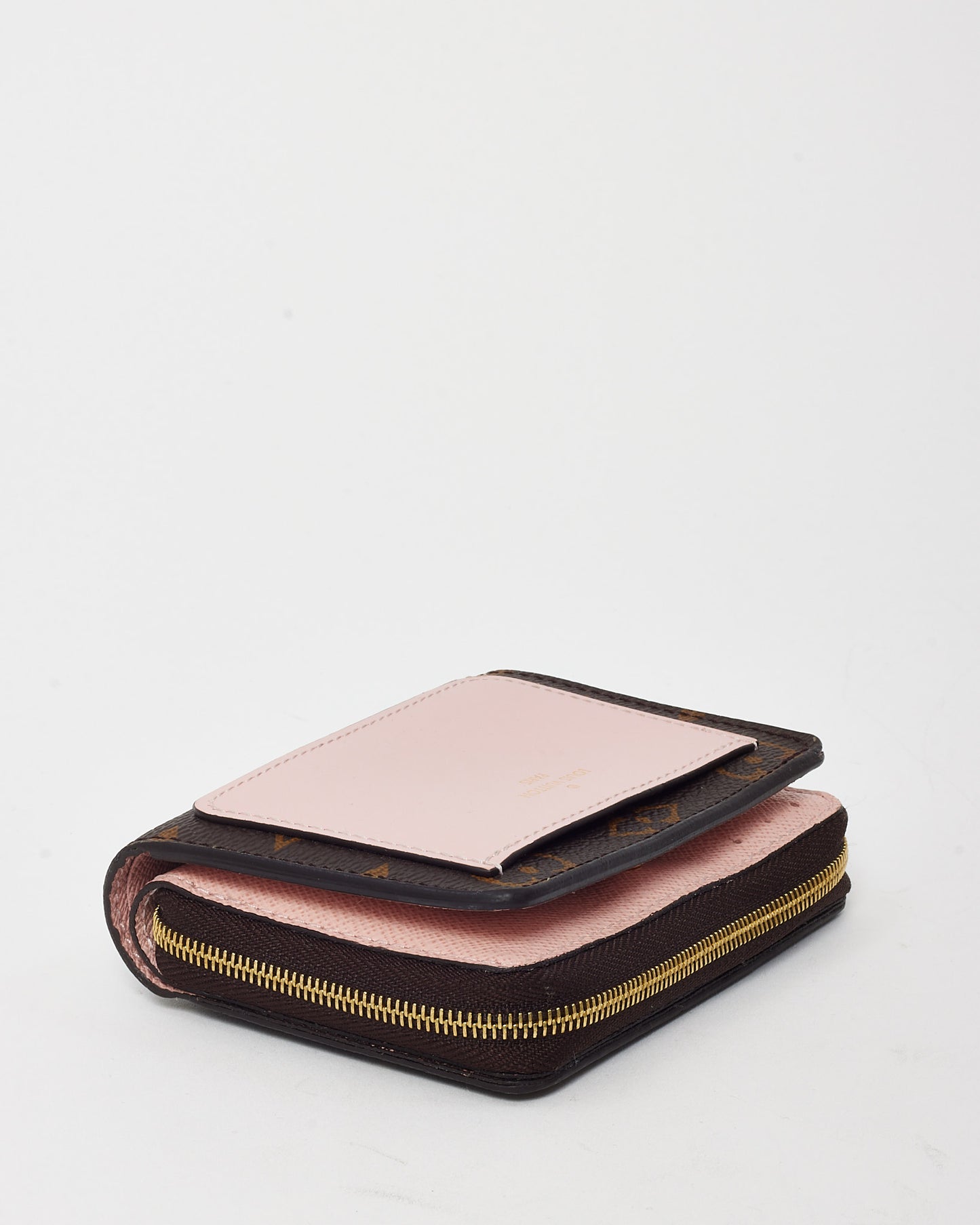 Louis Vuitton Monogram Canvas and Pink Leather Lou Wallet