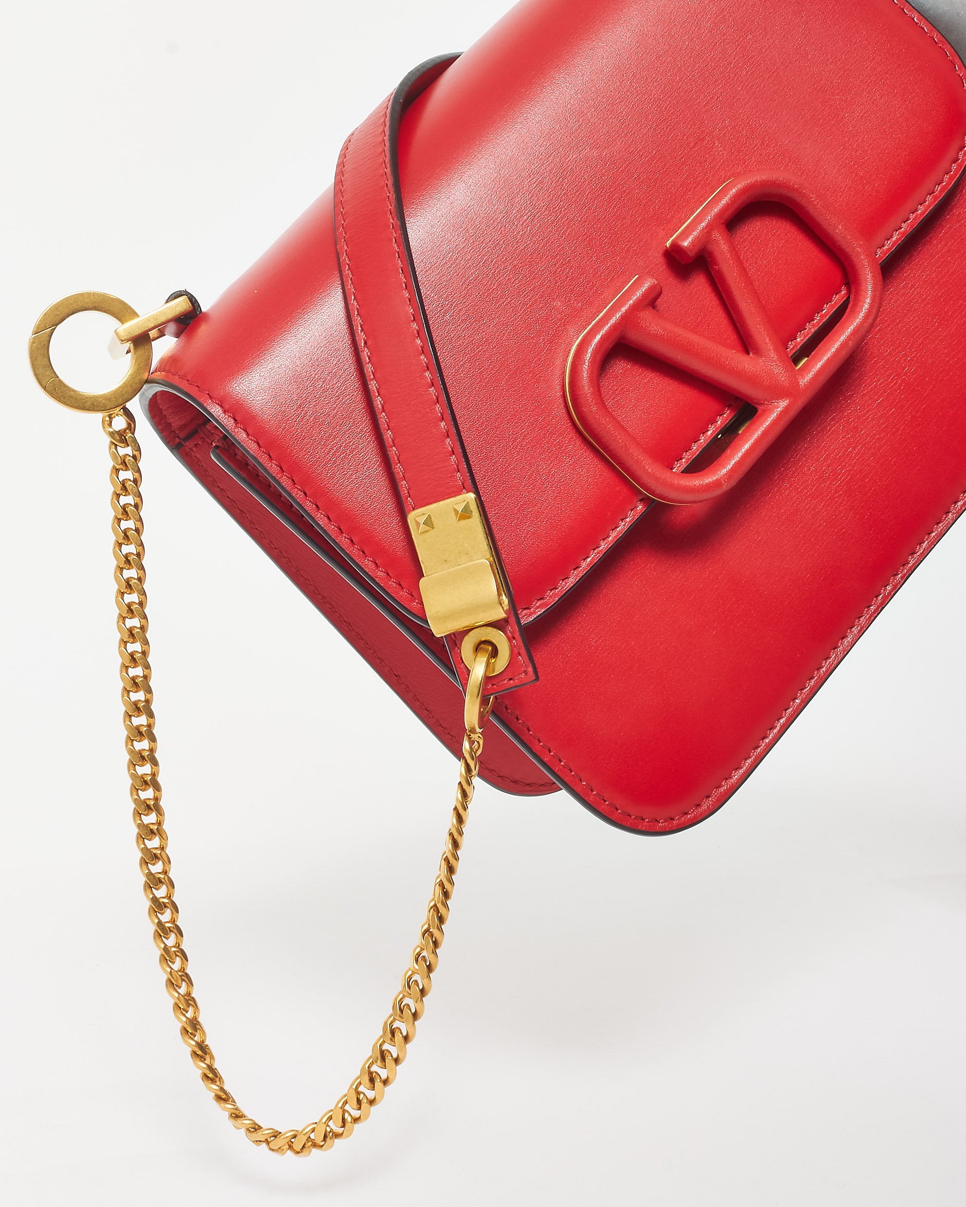 Buy Valentino Red Leather VSling Micro Crossbody Bag