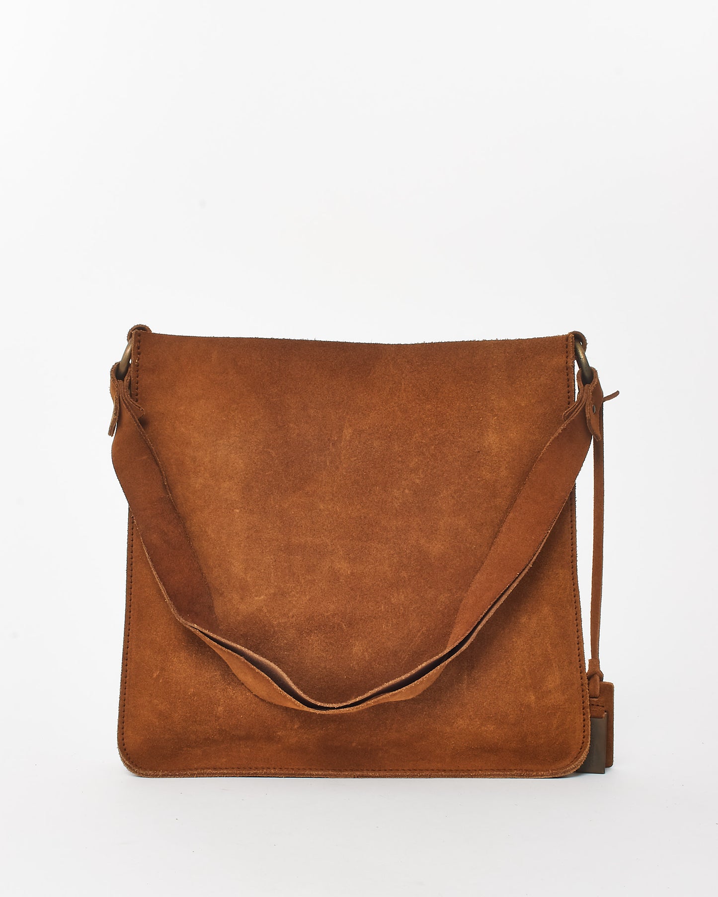 Dolce & Gabbana Vintage Brown Suede Butterfly Tote Bag