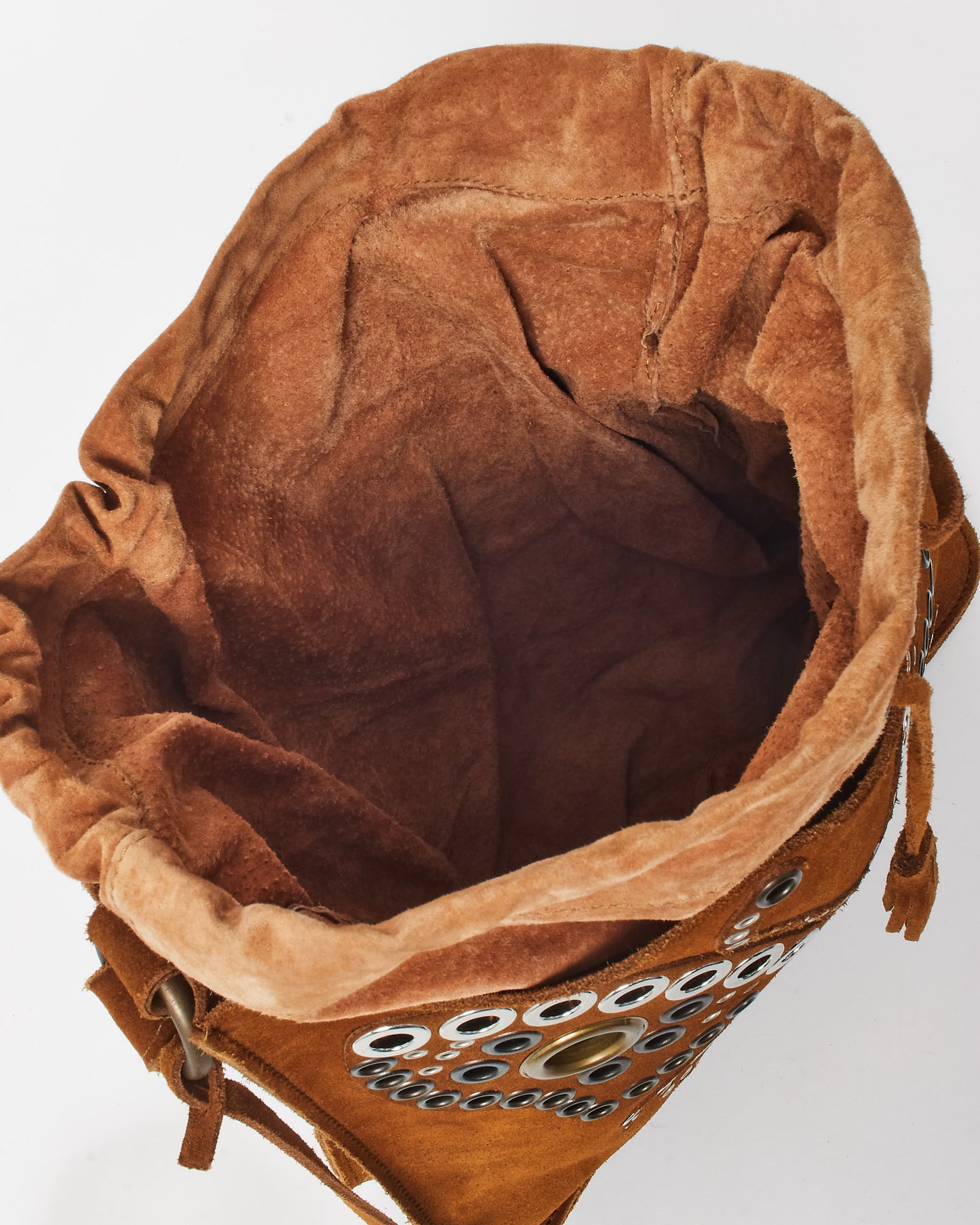 Dolce & Gabbana Vintage Brown Suede Butterfly Tote Bag