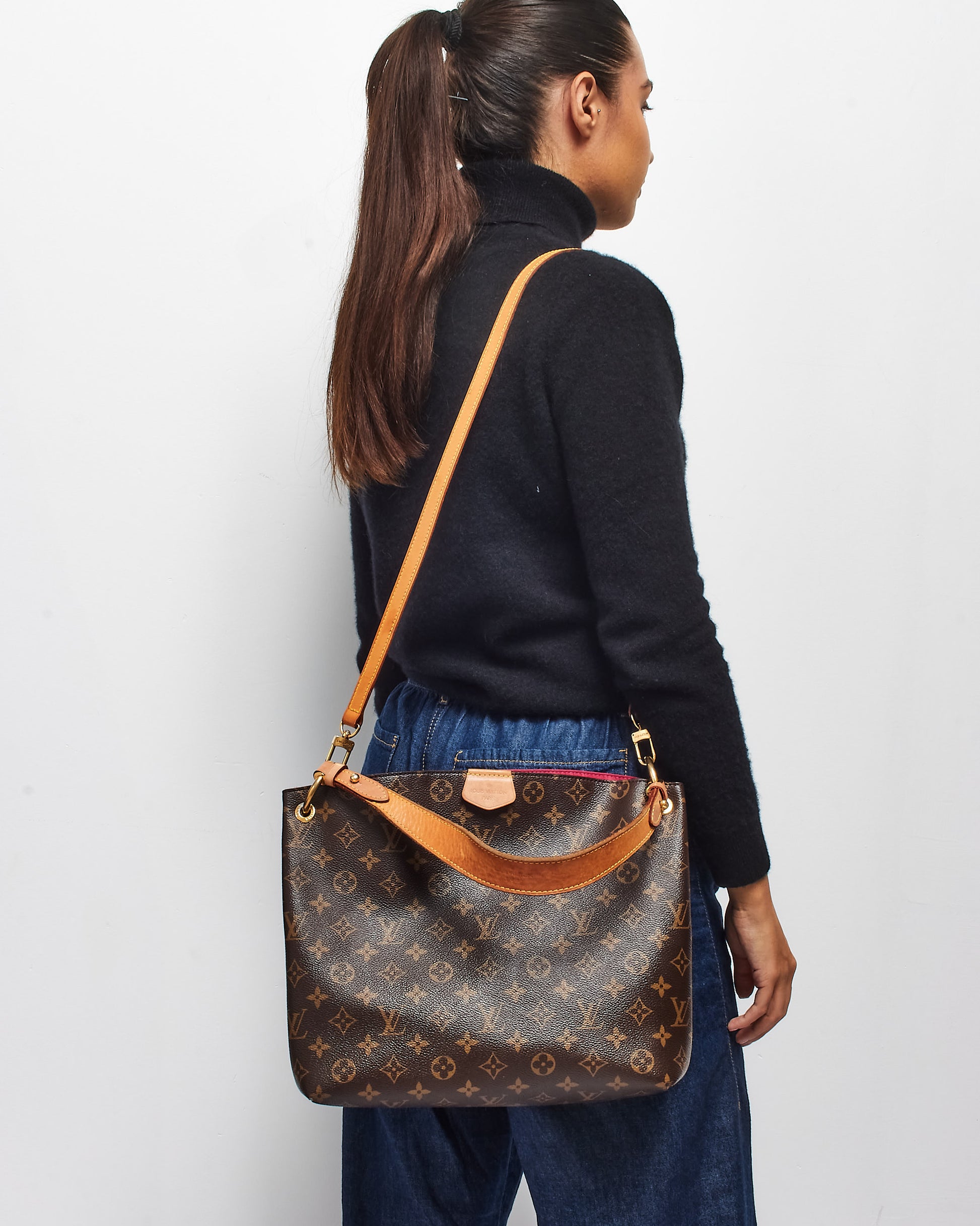 Buy Louis Vuitton Monogram Coated Canvas Graceful PM Shoulder Bag