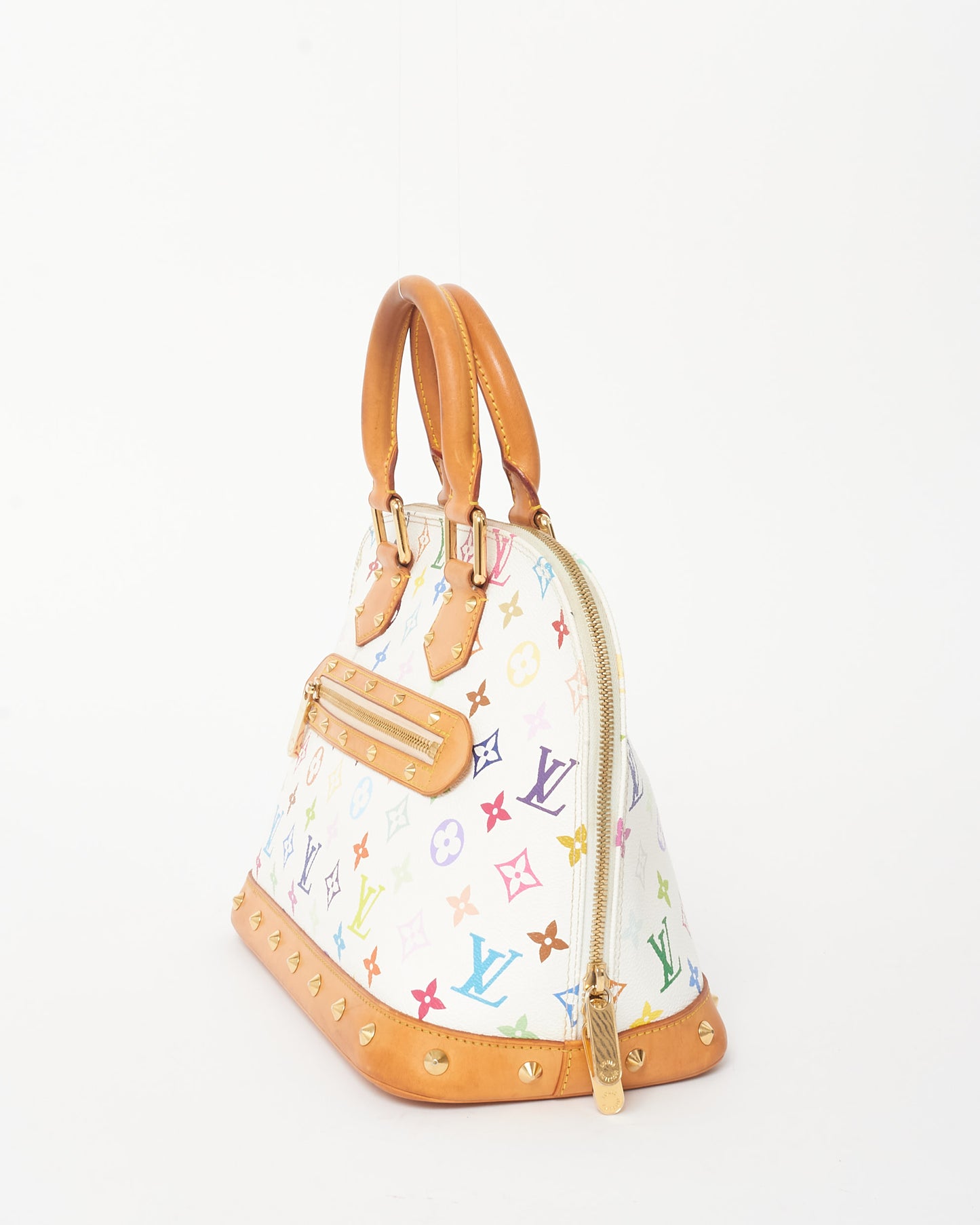 Louis Vuitton White & Multi Monogram Murakami Coated Canvas Alma PM Bag