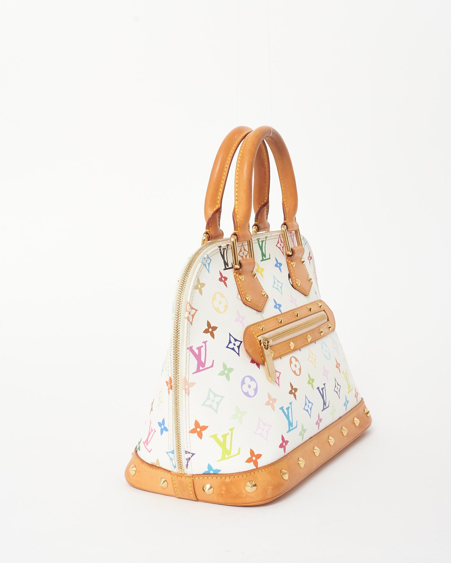 Louis Vuitton White & Multi Monogram Murakami Coated Canvas Alma PM Bag