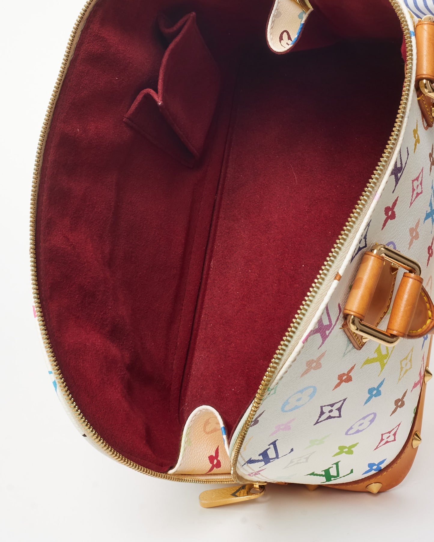 Louis Vuitton White & Multi Monogram Murakami Coated Canvas Alma PM Bag