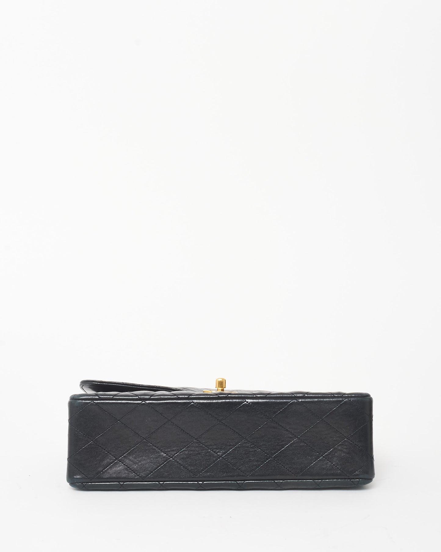 Chanel Vintage Black & 24K Gold Plated Lambskin Flap Bag