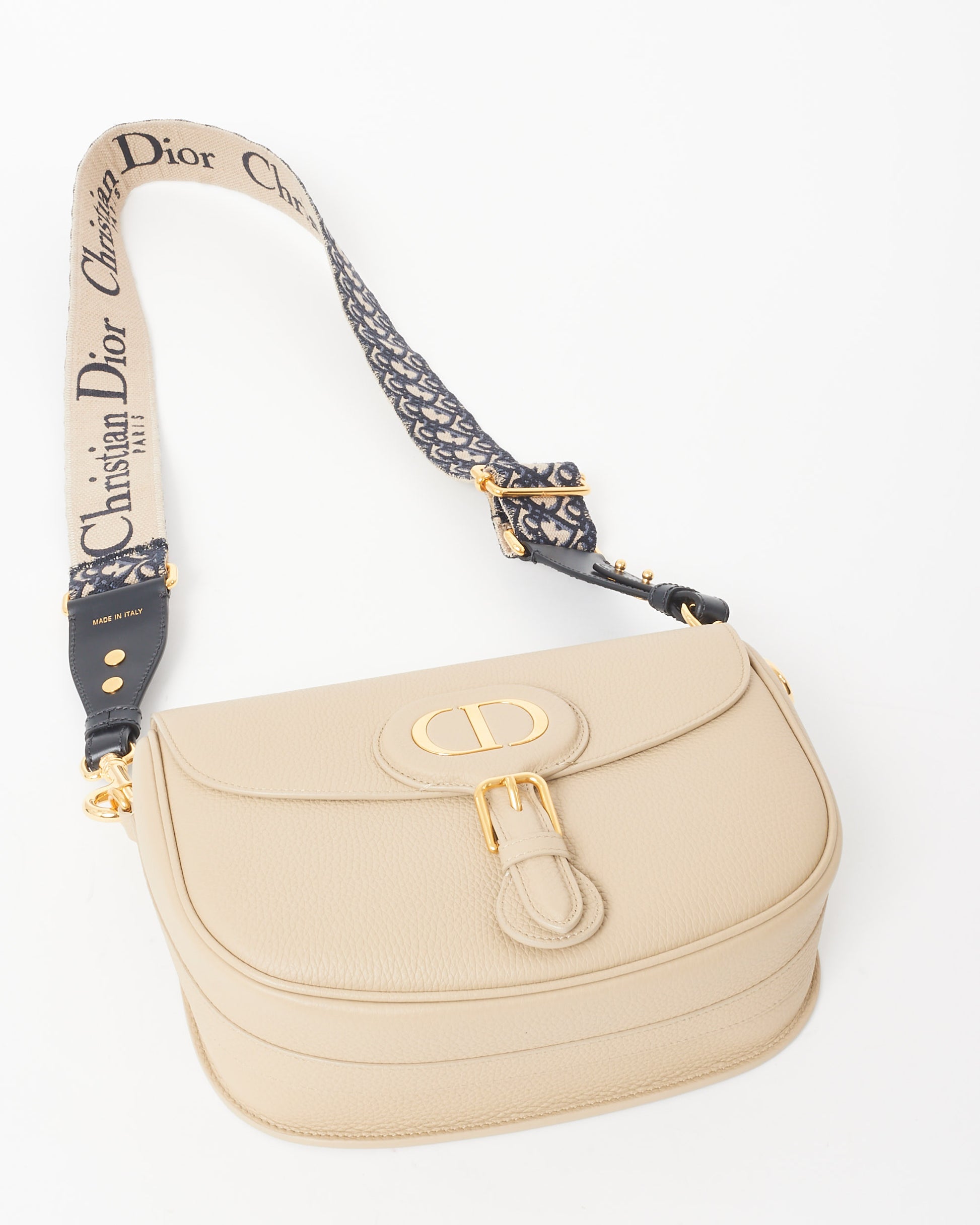 Grained Calfskin Dior Sac Bobby Dior Beige Grained Calfskin