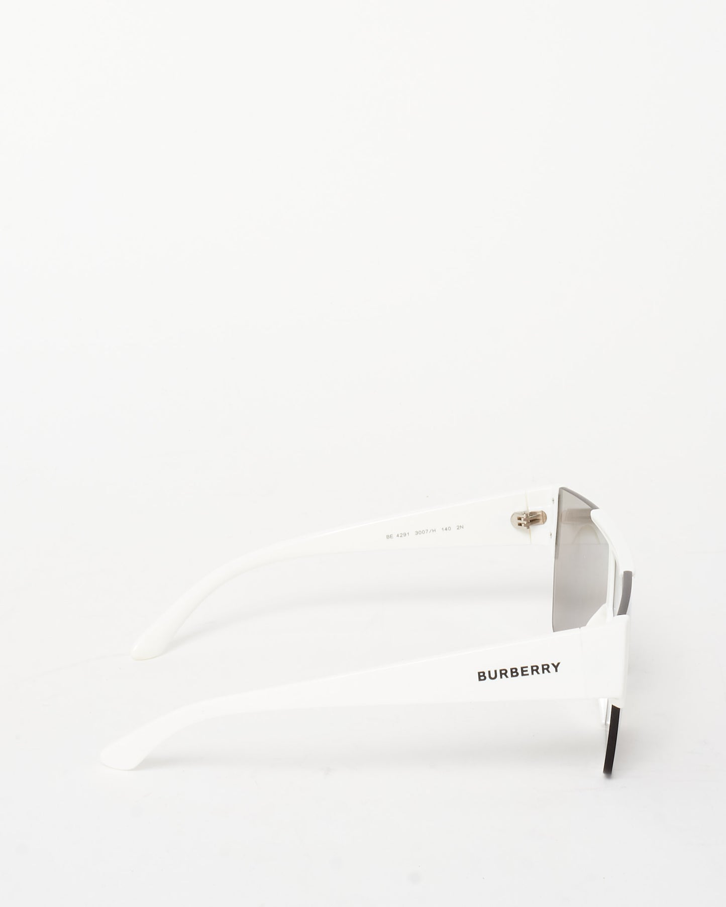 Burberry White & Mirror Lens w/ Yellow Logo BE4291 Sunglasses