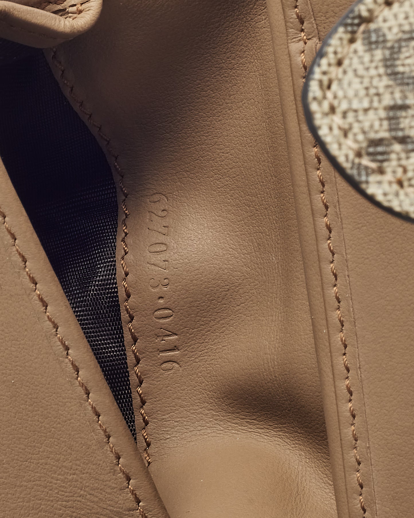 Gucci Beige and Brown GG Supreme Coated Canvas Small Compact Tri-Fold Wallet