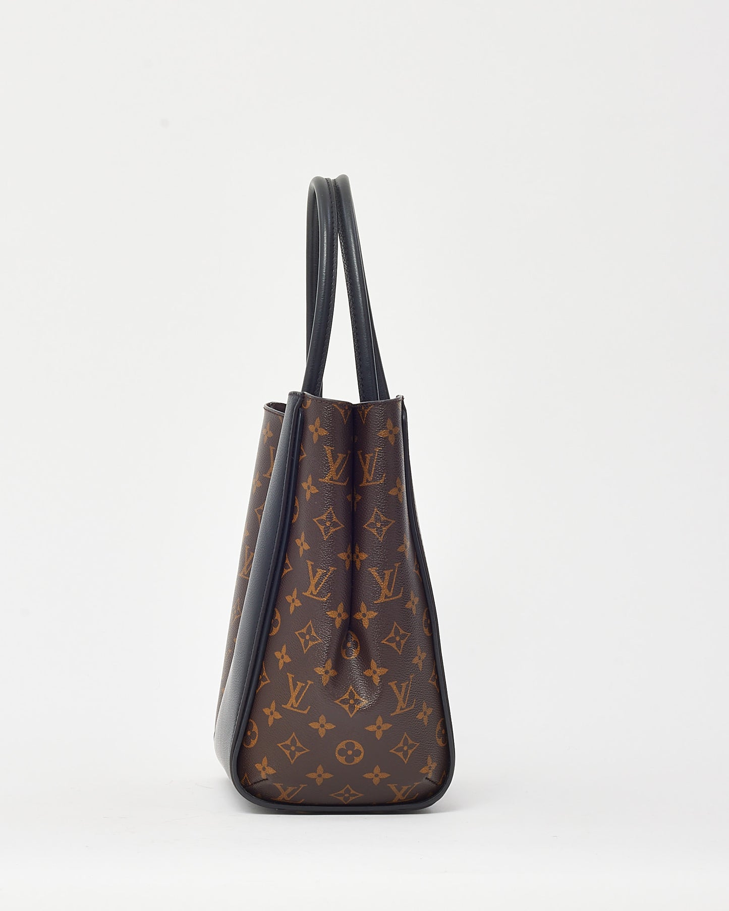 Louis Vuitton Black Leather and Monogram Coated Canvas Kimono MM Tote Bag