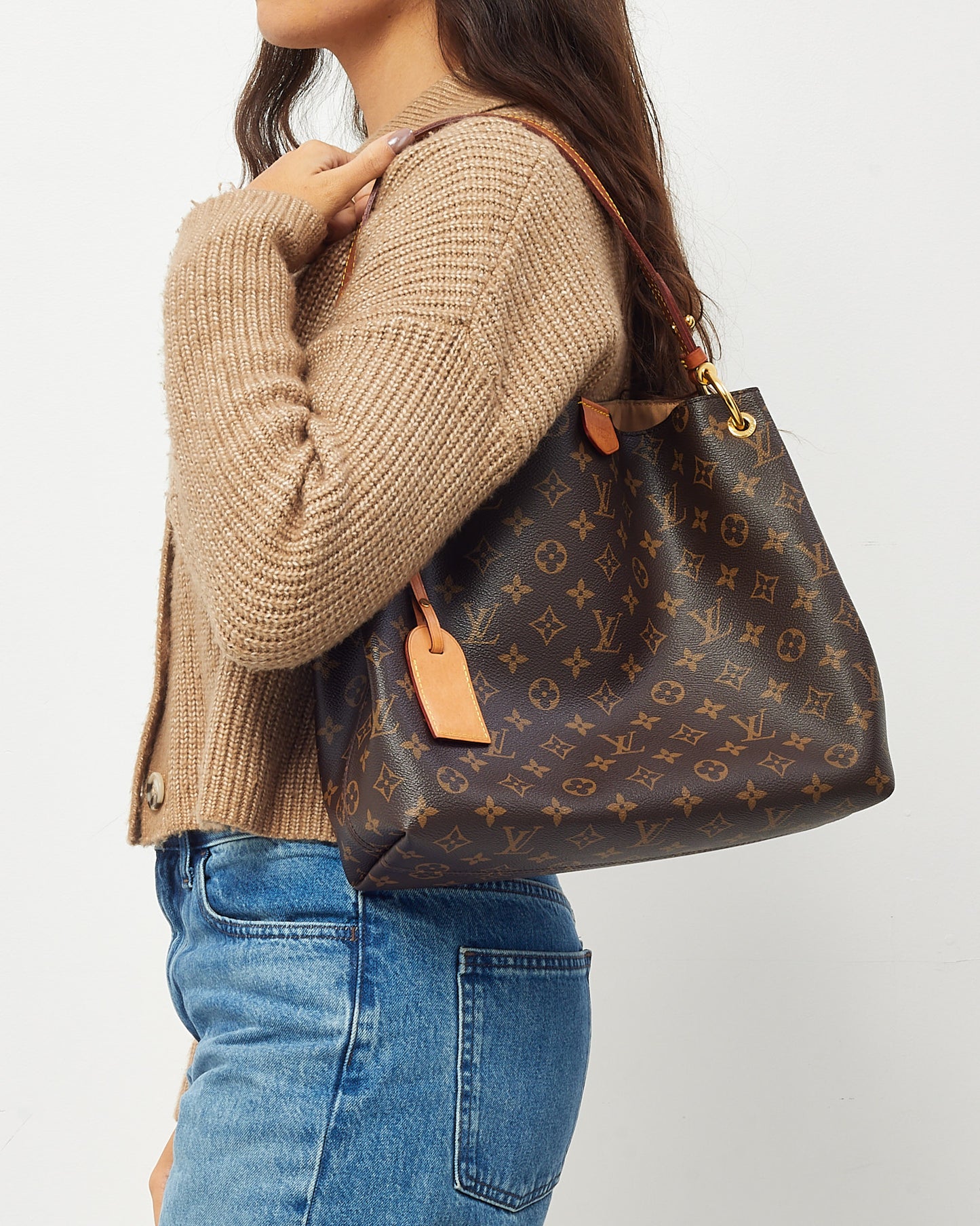 Louis Vuitton Monogram Coated Canvas Graceful PM Shoulder Bag