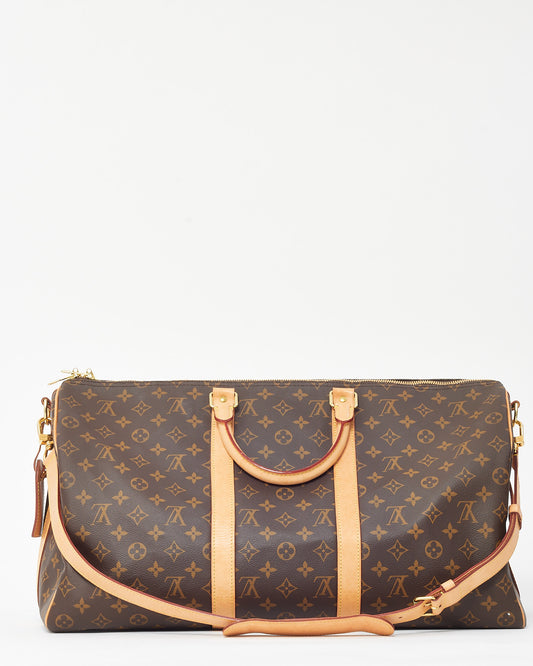 Louis Vuitton Monogram Canvas Keepall Bandoulière 50 Bag