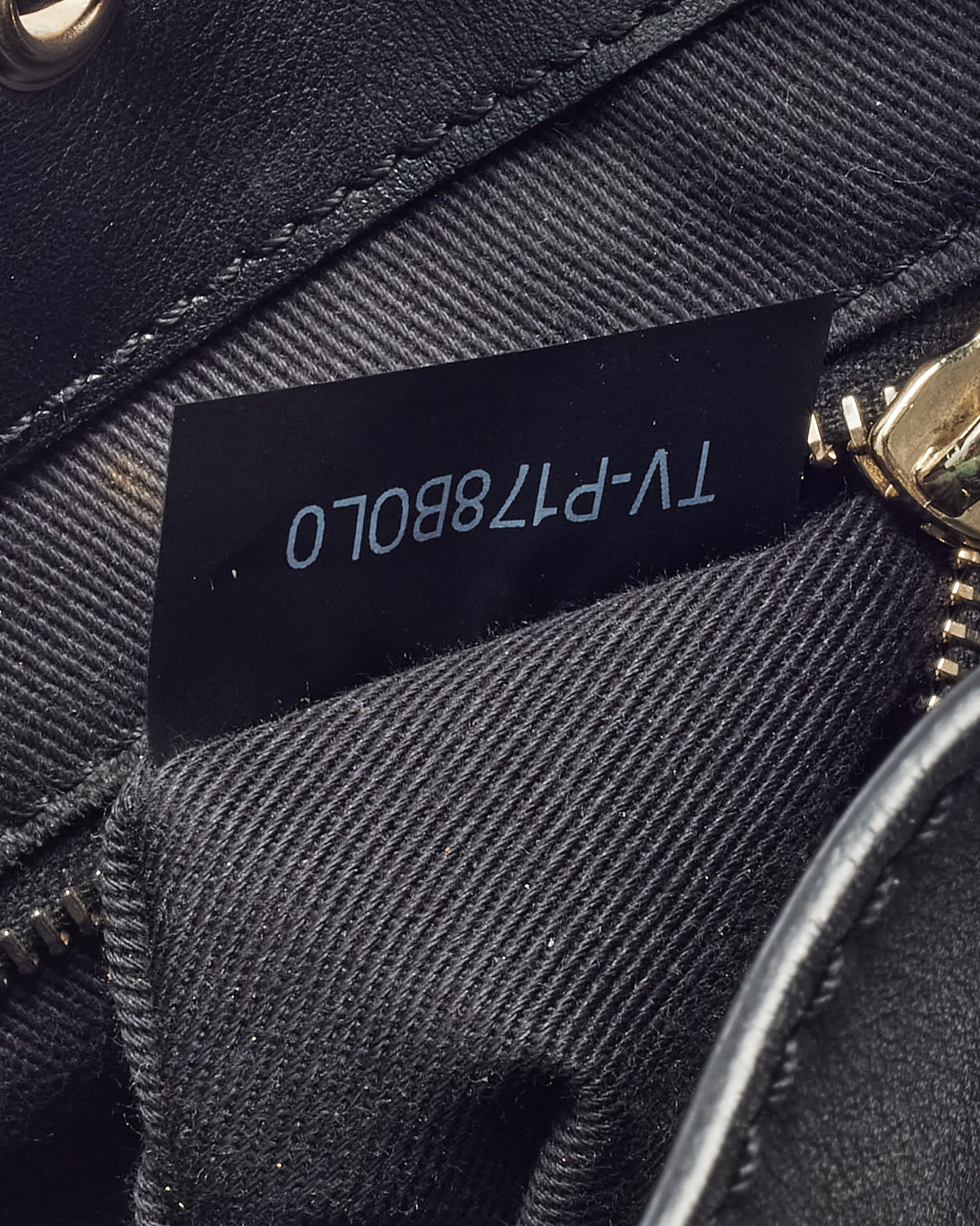 Valentino Black Calfskin Leather Gold Rockstud Mini Bucket Bag