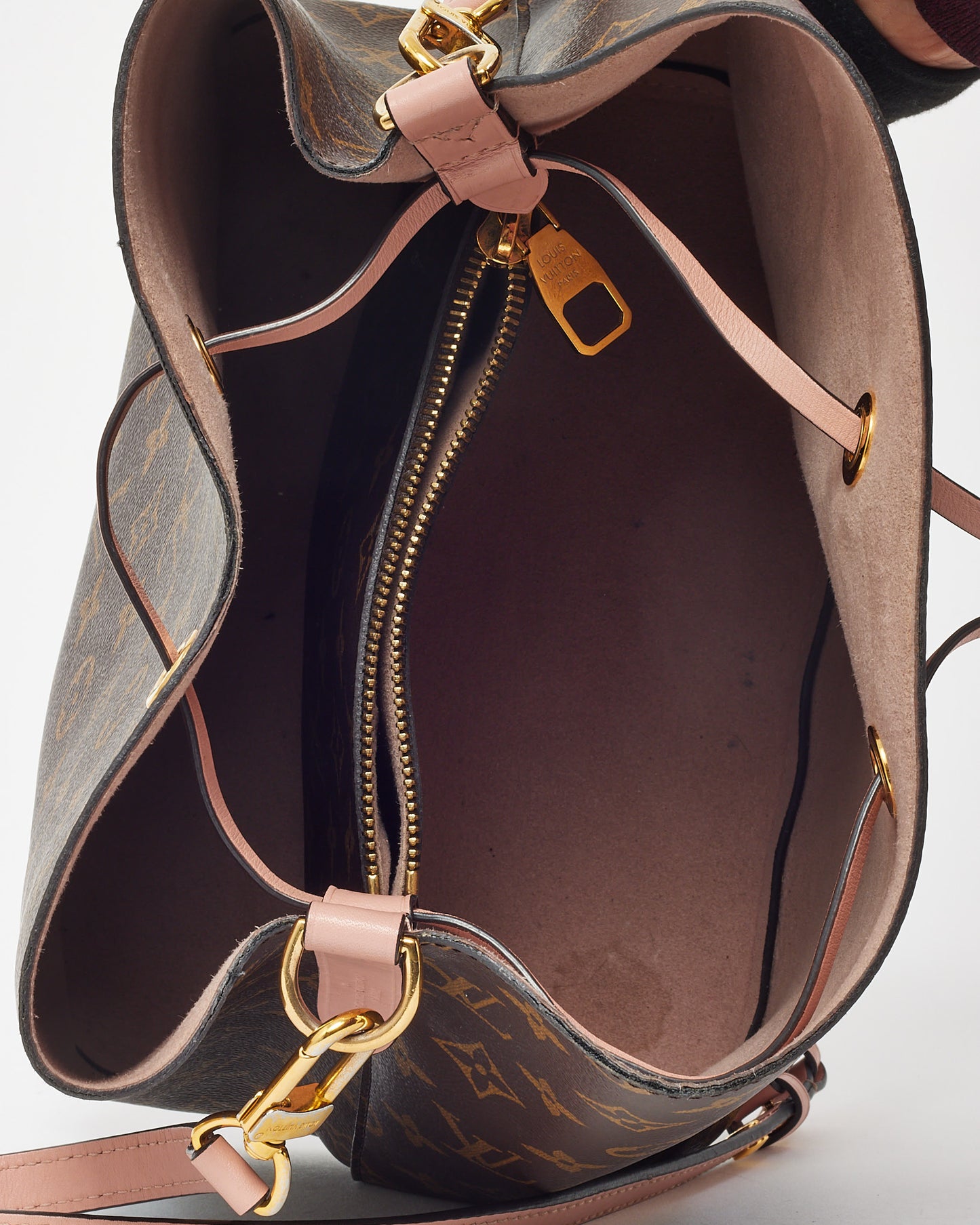 Louis Vuitton Pink and Monogram Canvas NéoNoé MM Bucket Bag