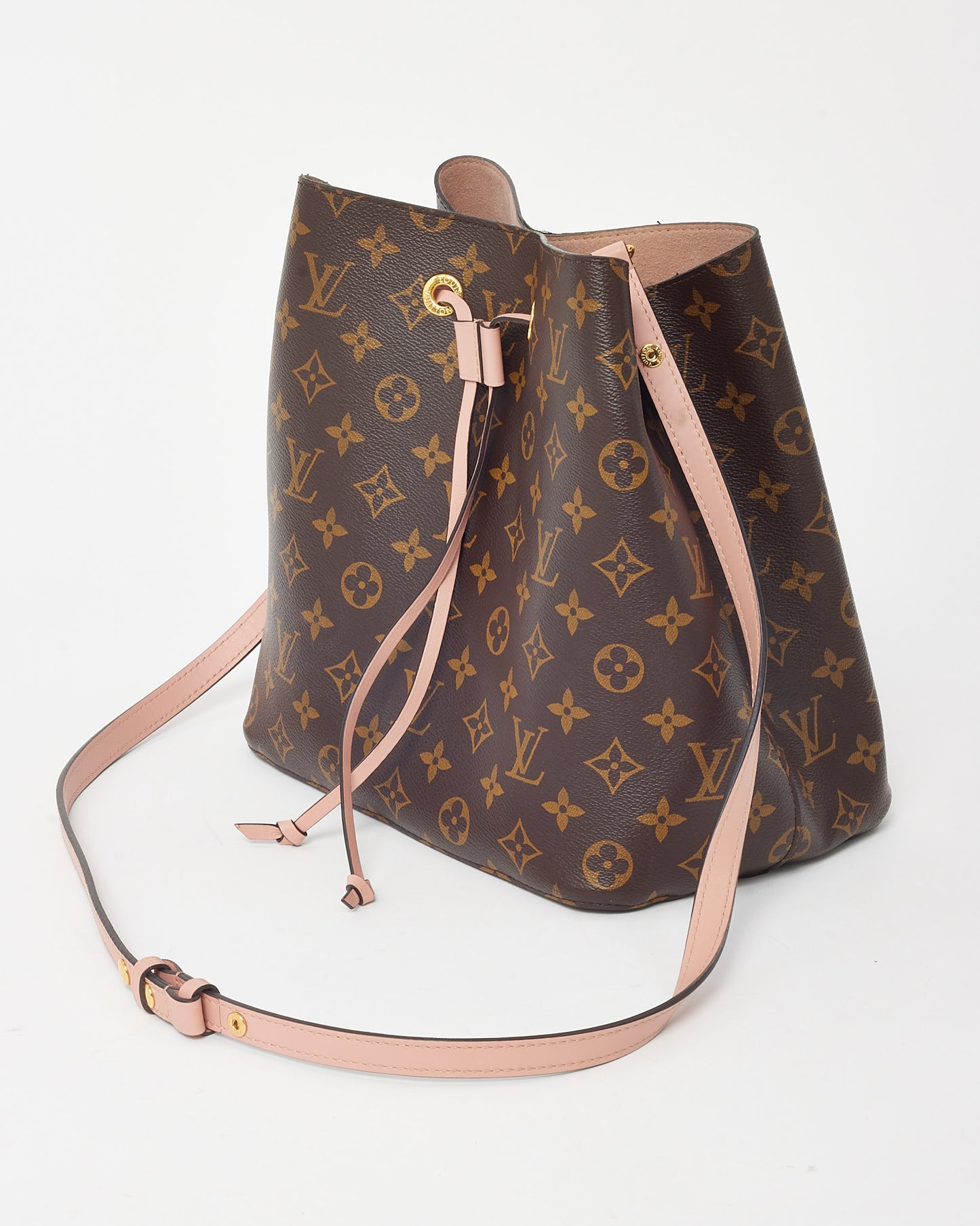 Louis Vuitton Pink and Monogram Canvas NéoNoé MM Bucket Bag