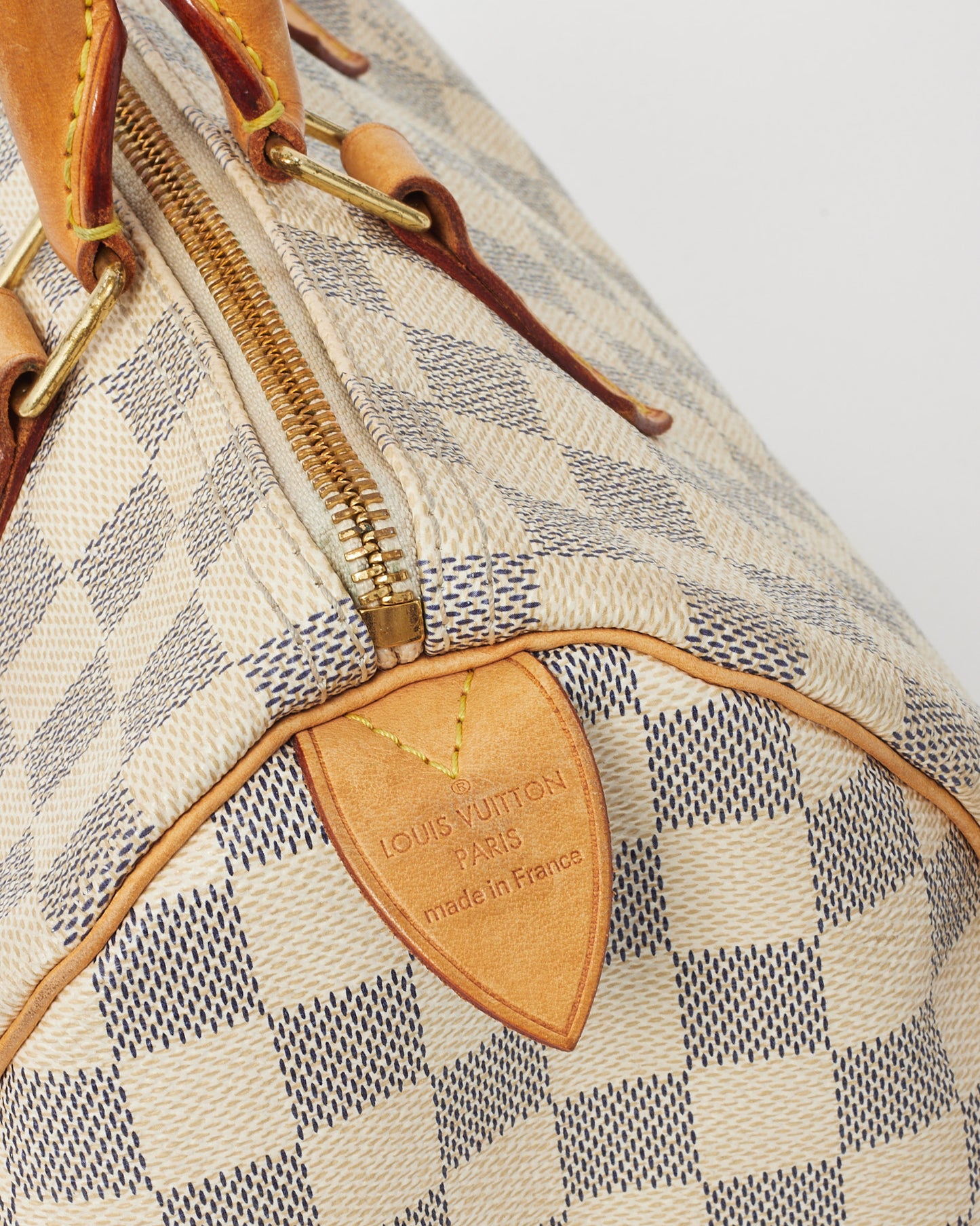 Louis Vuitton Damier Azur Coated Canvas Speedy 30 Bag