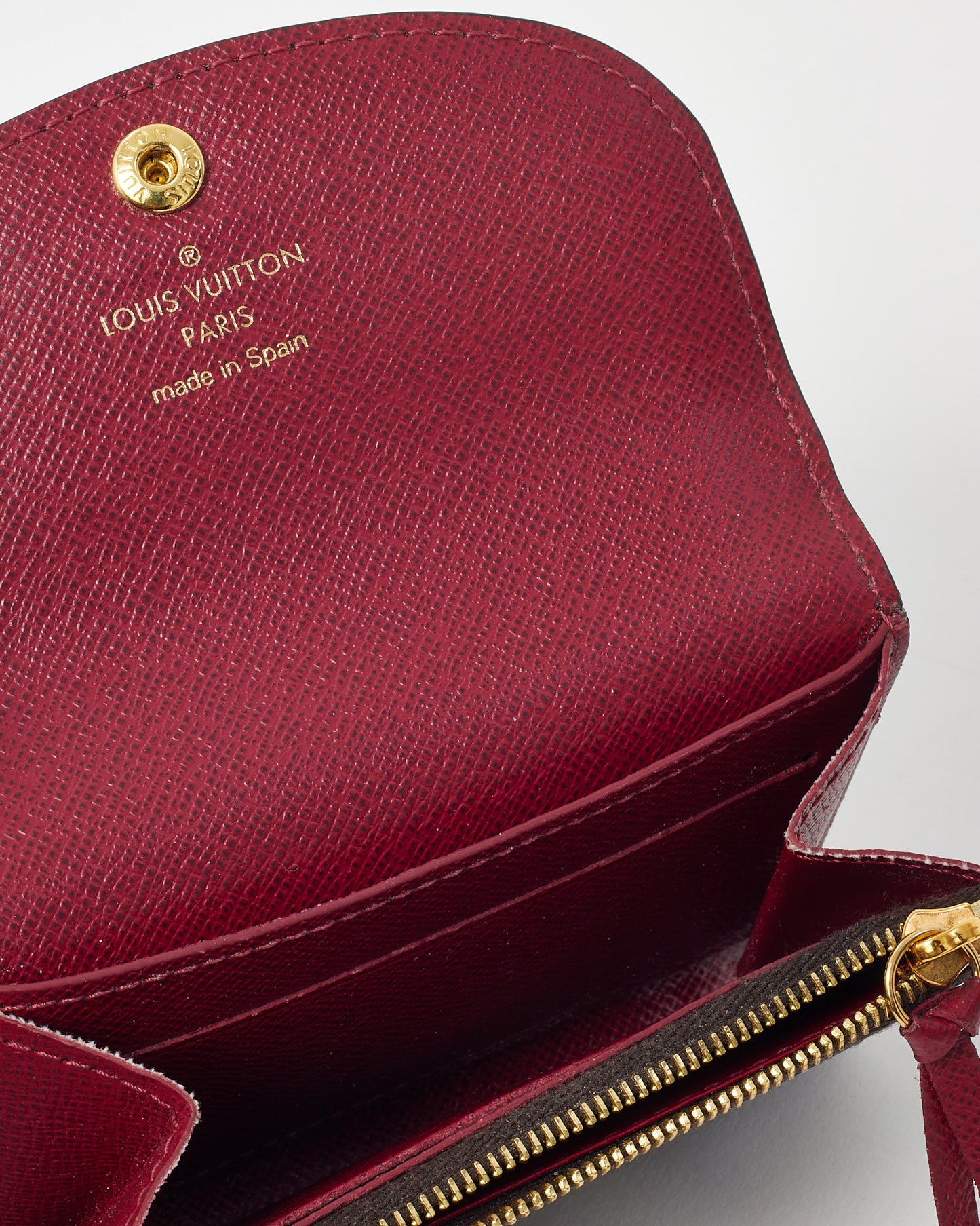 Louis Vuitton Fuchsia and Monogram Canvas Rosalie Coin Purse Wallet