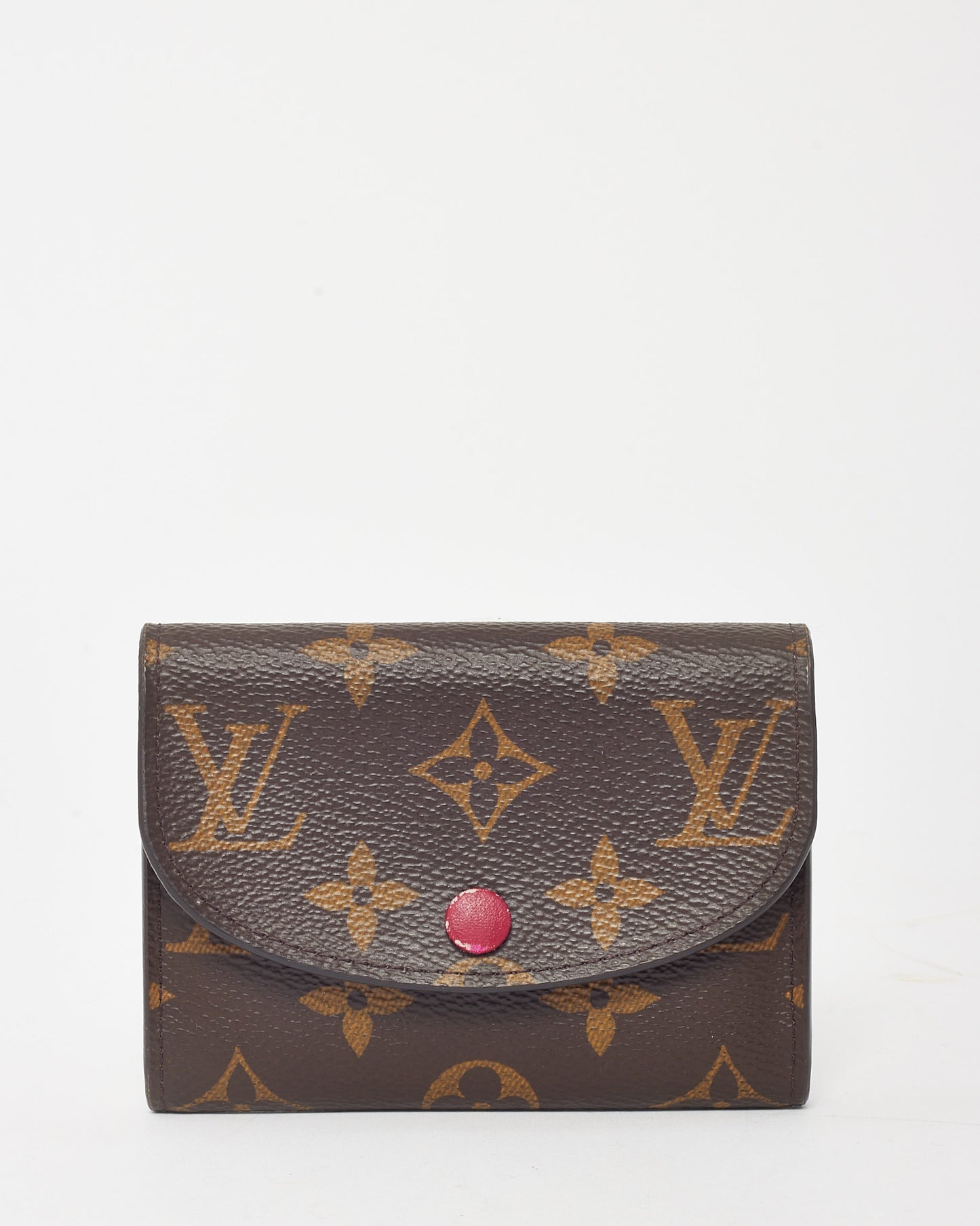 Louis Vuitton Fuchsia and Monogram Canvas Rosalie Coin Purse Wallet